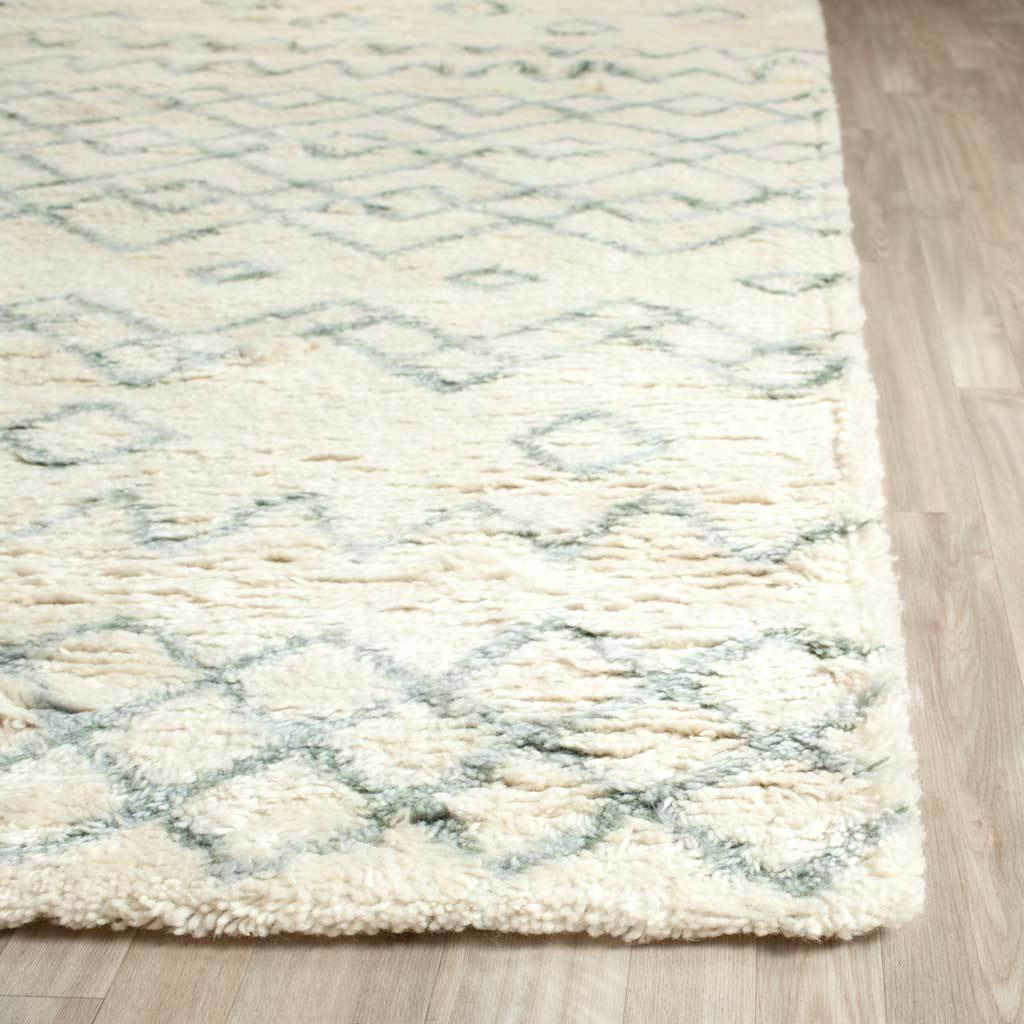 Casablanca Tribal Ivory/Blue Area Rug - Image 4
