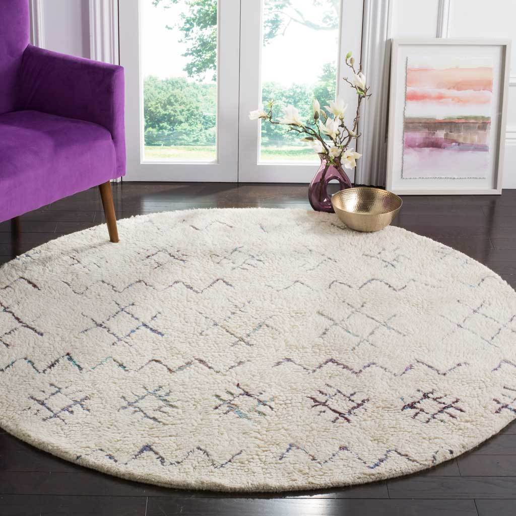 Casablanca Tribal Ivory/Multi Round Rug - Image 3