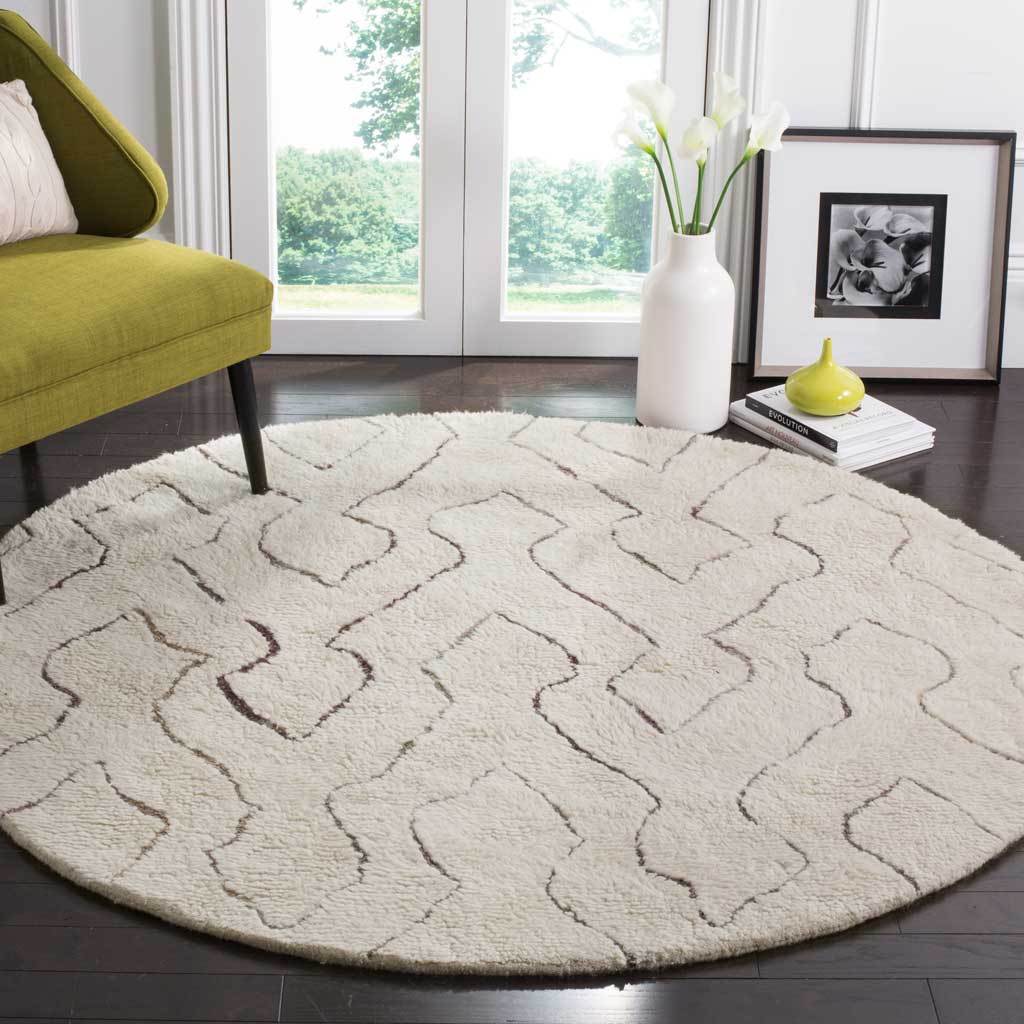 Casablanca Wave Ivory/Multi Round Rug - Image 3