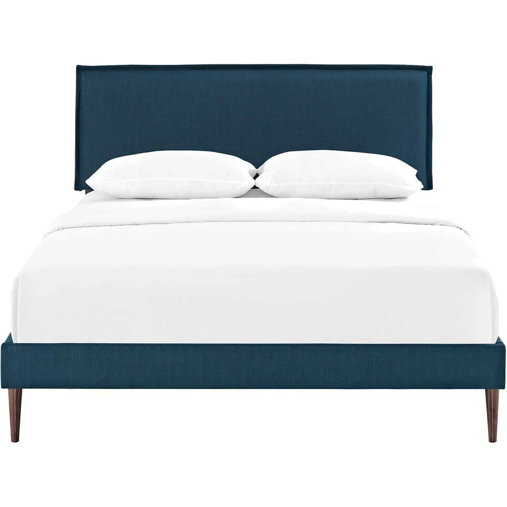 Caslon Fabric Platform Bed Azure - Image 3