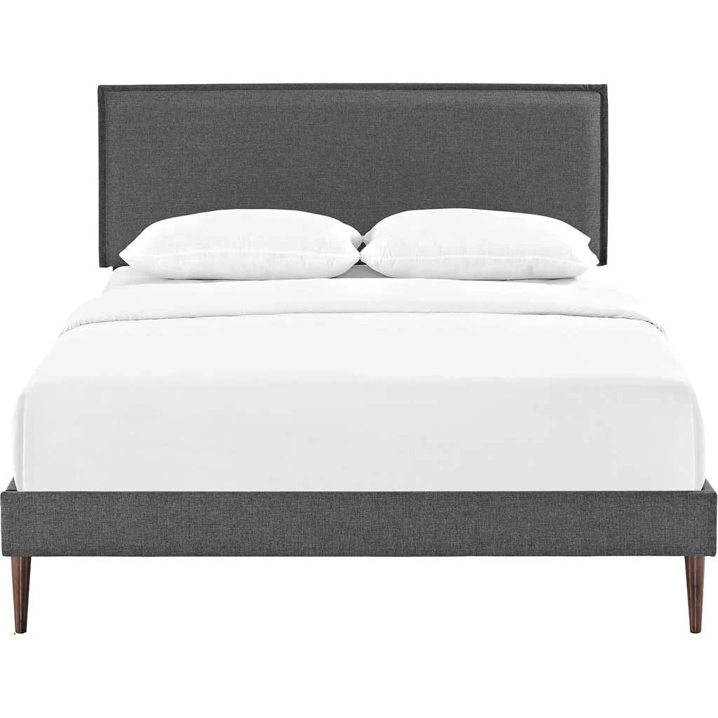 Caslon Fabric Platform Bed Gray - Image 3