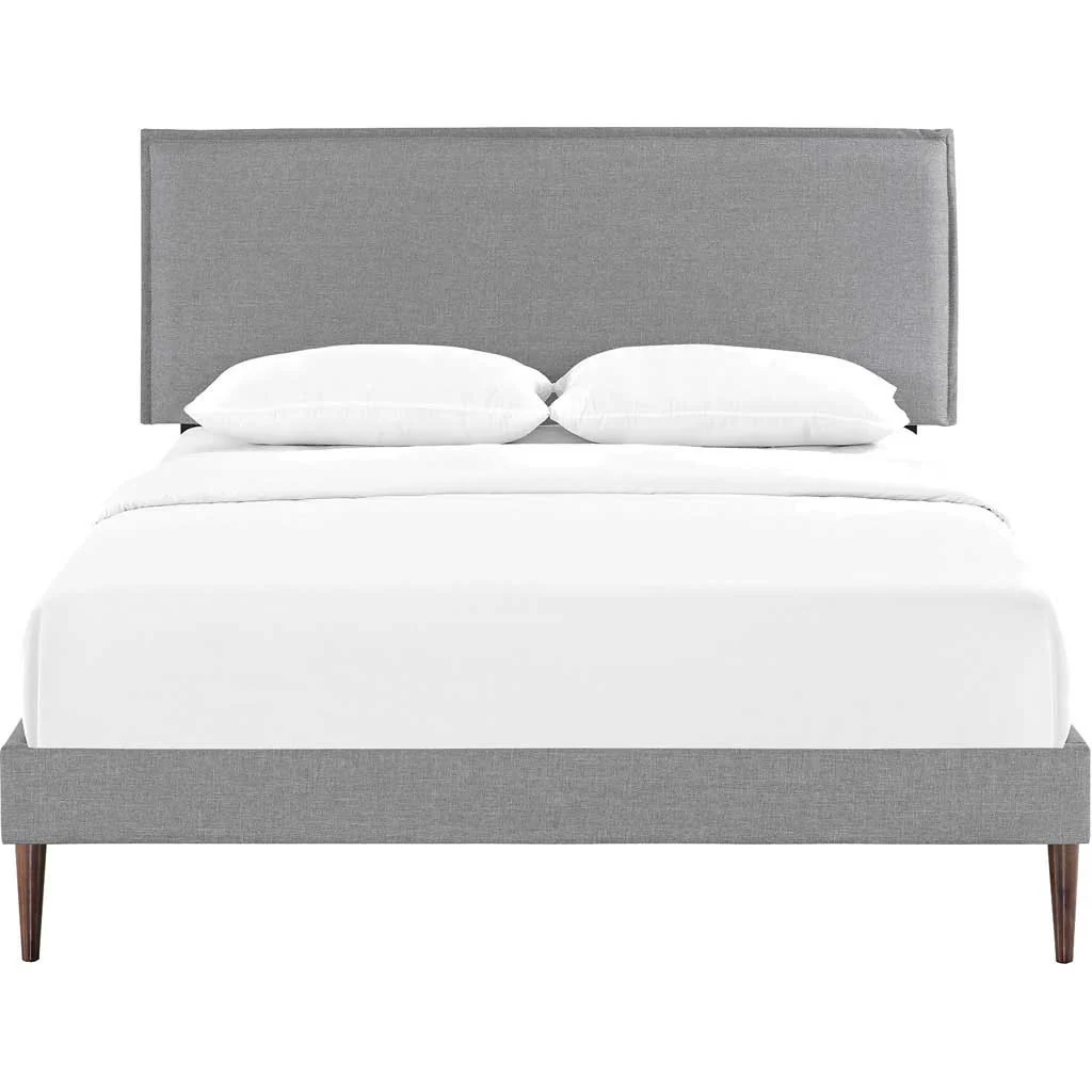 Caslon Fabric Platform Bed Light Gray - Image 3