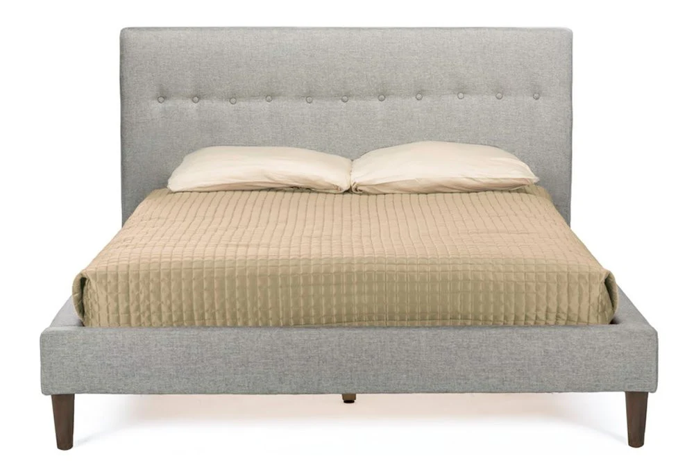 Cass Gray Linen Bed - Image 2