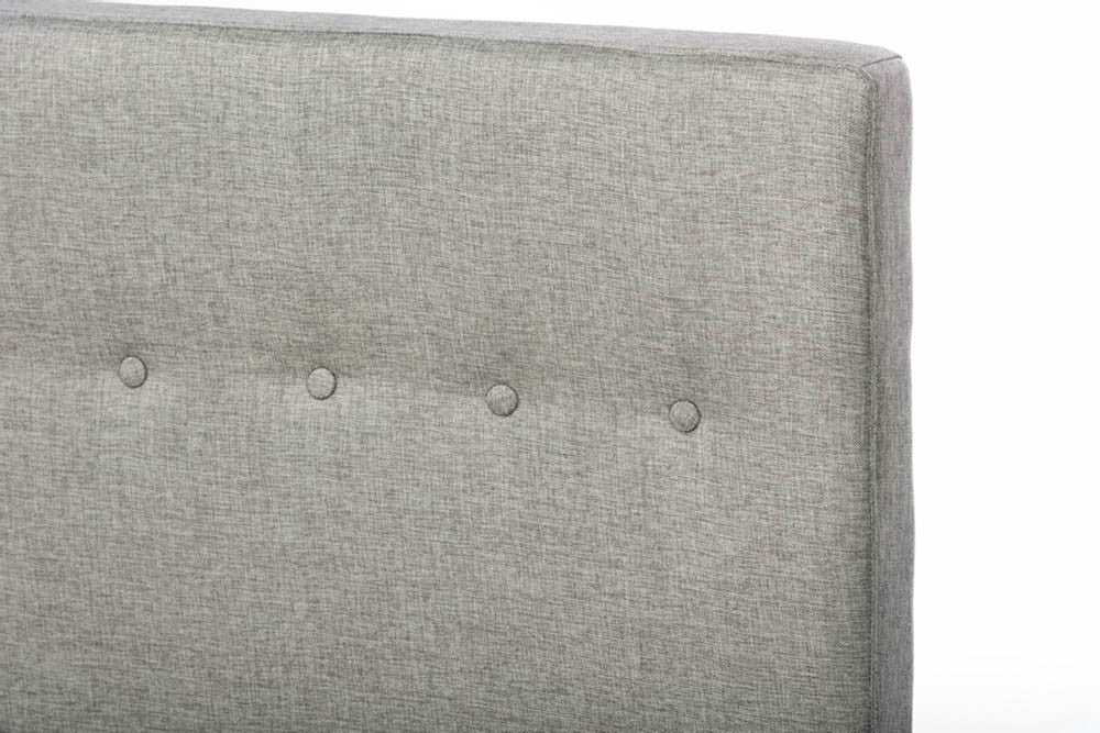 Cass Gray Linen Bed - Image 3