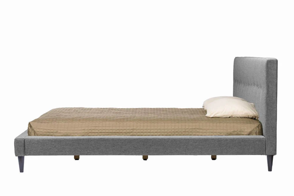 Cass Gray Linen Bed - Image 4