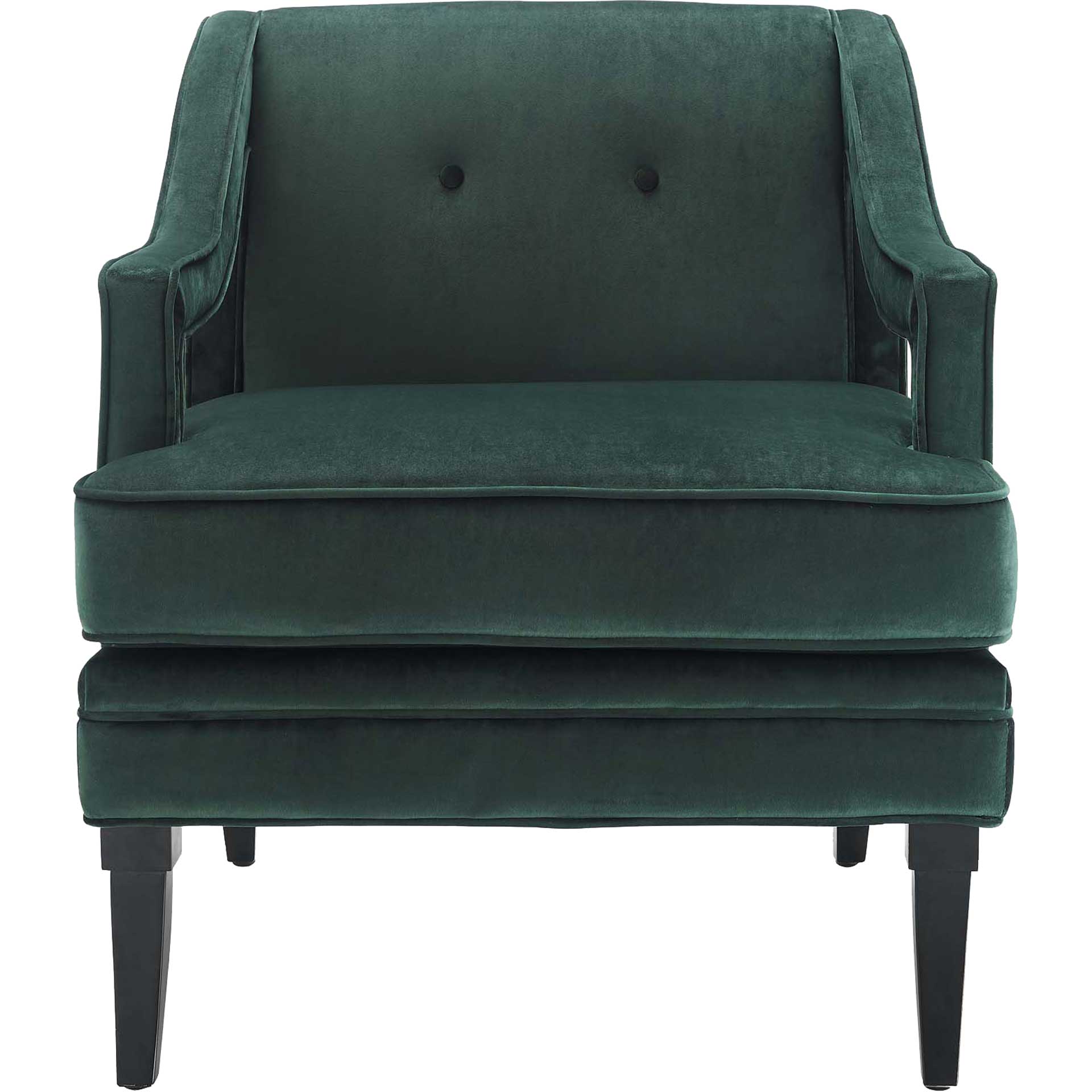 Cassandra Upholstered Velvet Armchair Green - Image 2