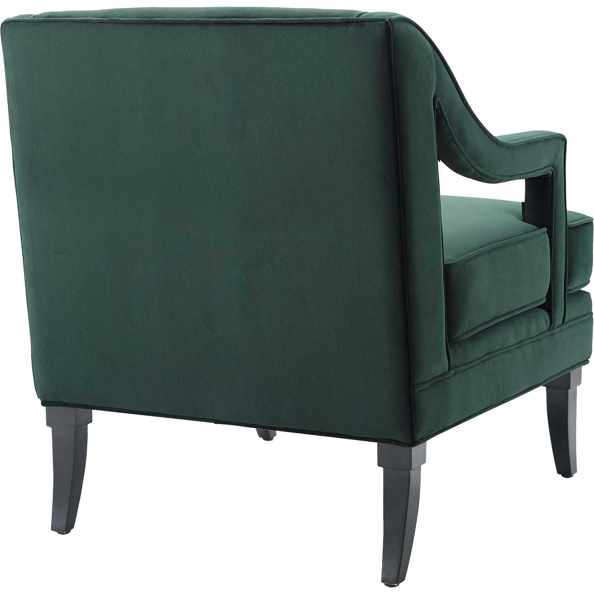 Cassandra Upholstered Velvet Armchair Green - Image 3