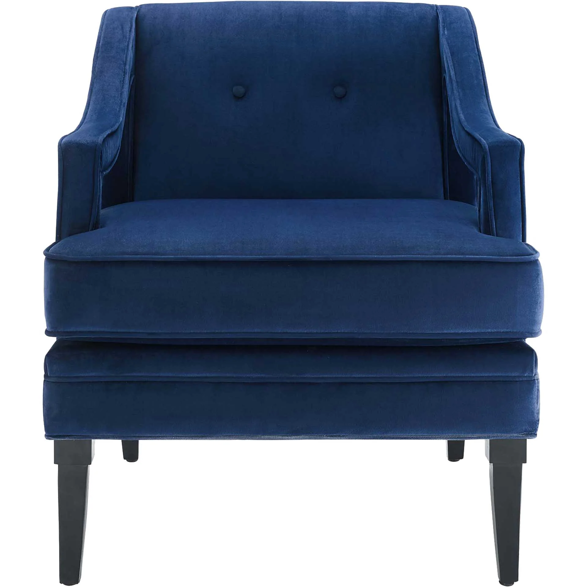 Cassandra Upholstered Velvet Armchair Navy - Image 2