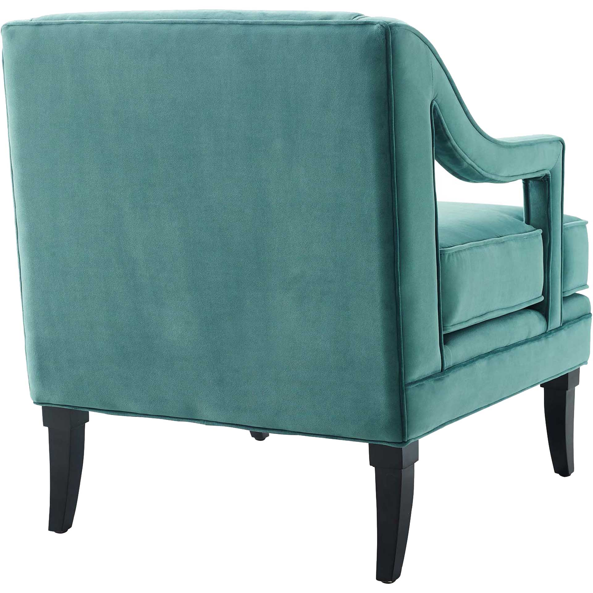 Cassandra Upholstered Velvet Armchair Teal - Image 3