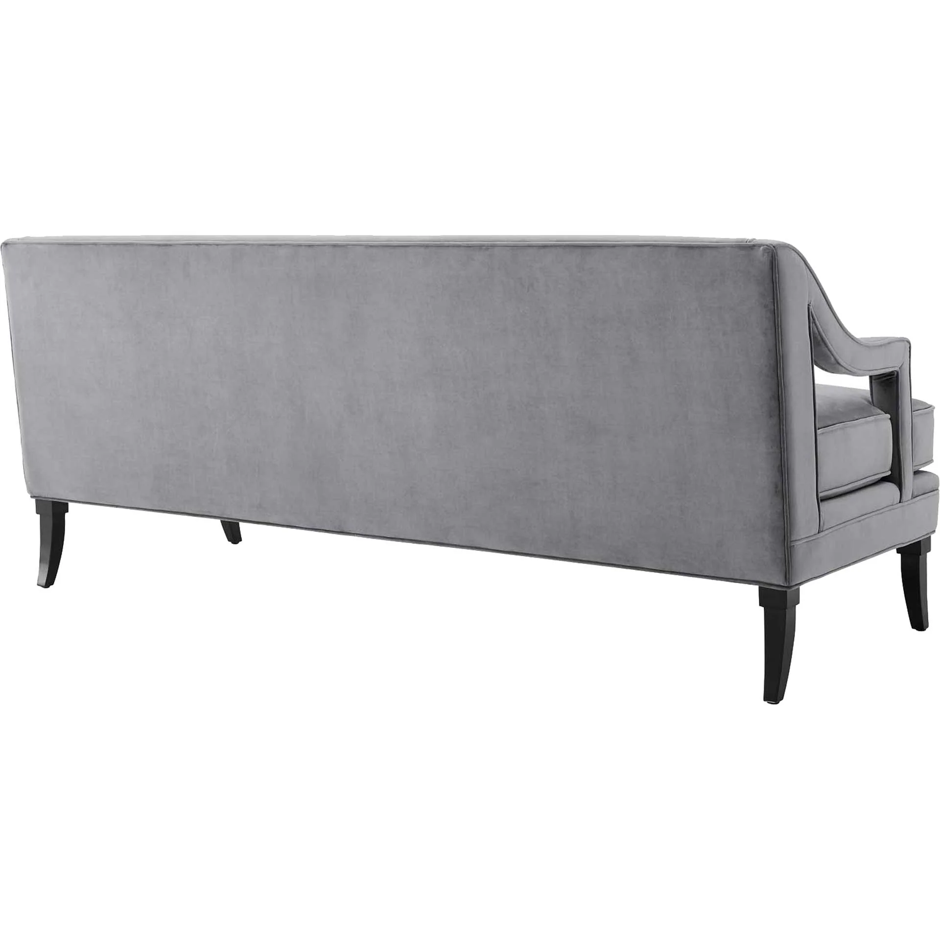 Cassandra Upholstered Velvet Sofa Gray - Image 3