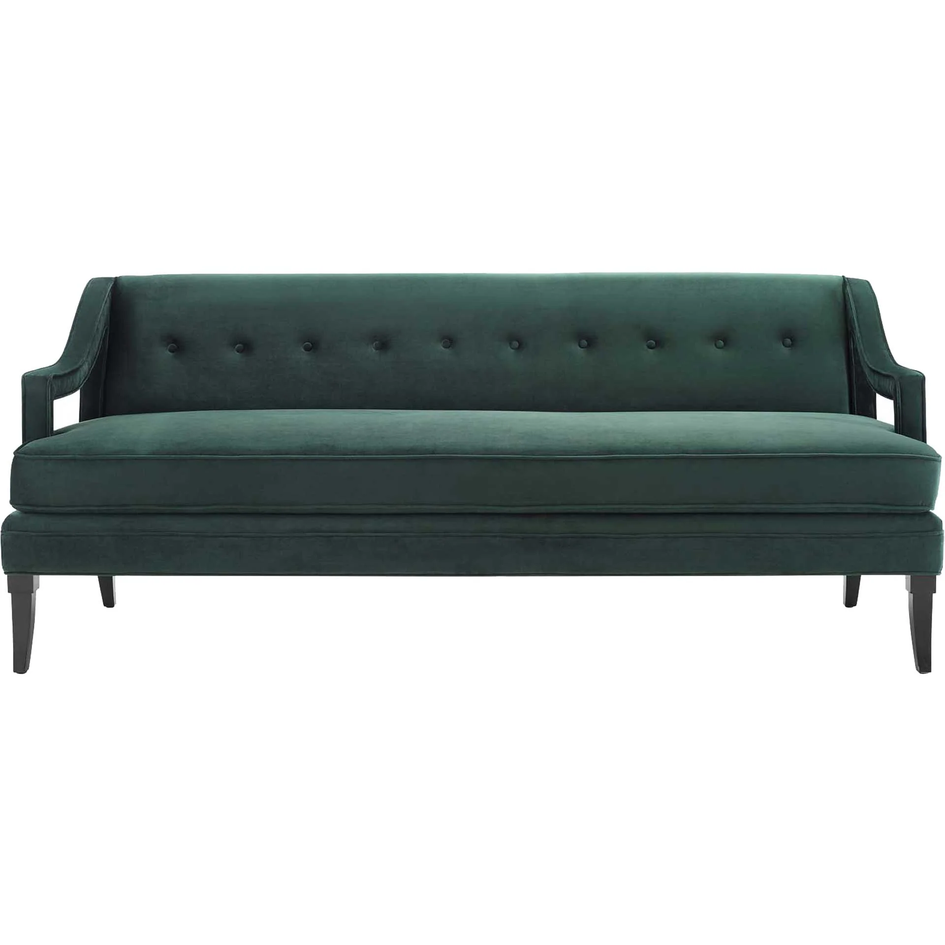 Cassandra Upholstered Velvet Sofa Green - Image 2