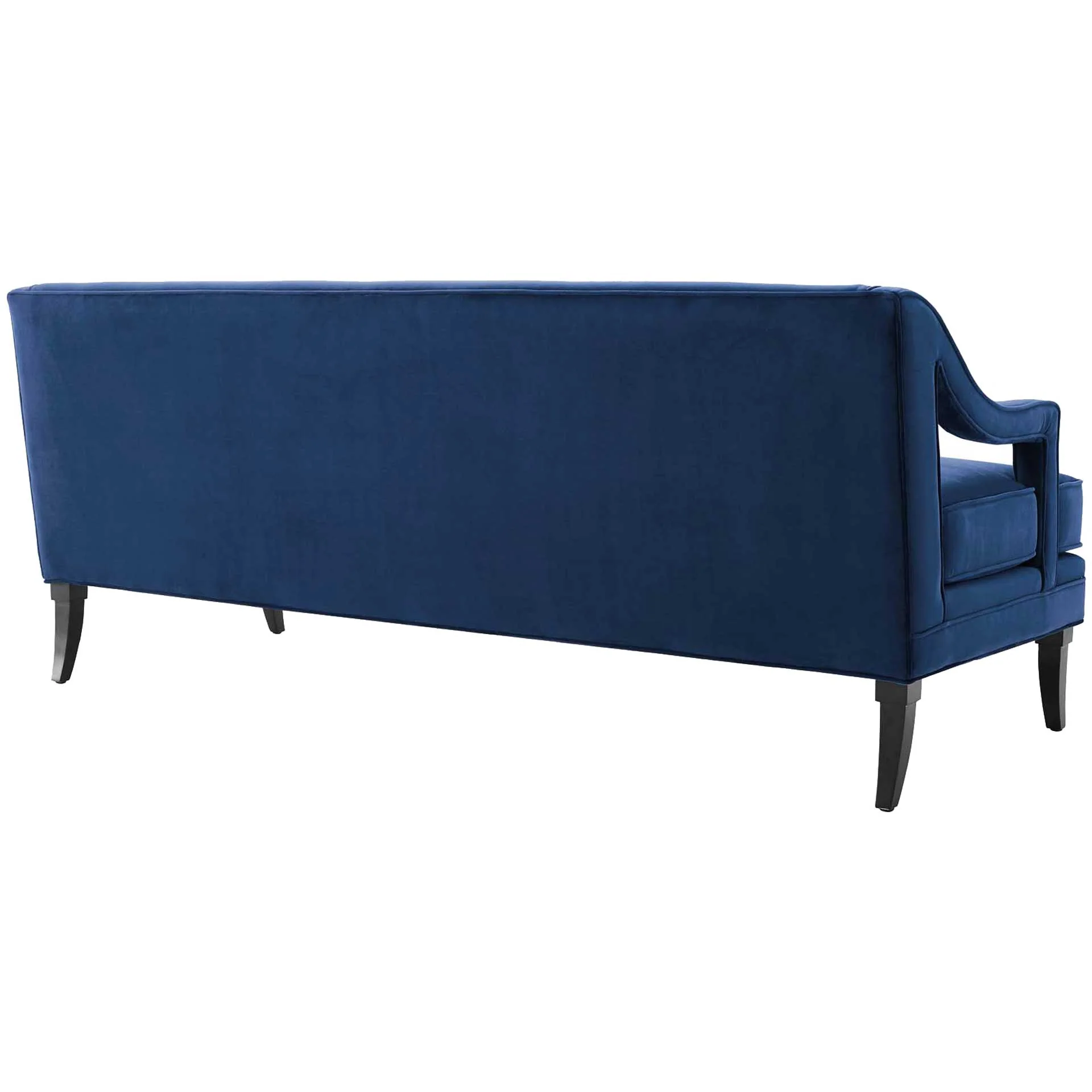 Cassandra Upholstered Velvet Sofa Navy - Image 3