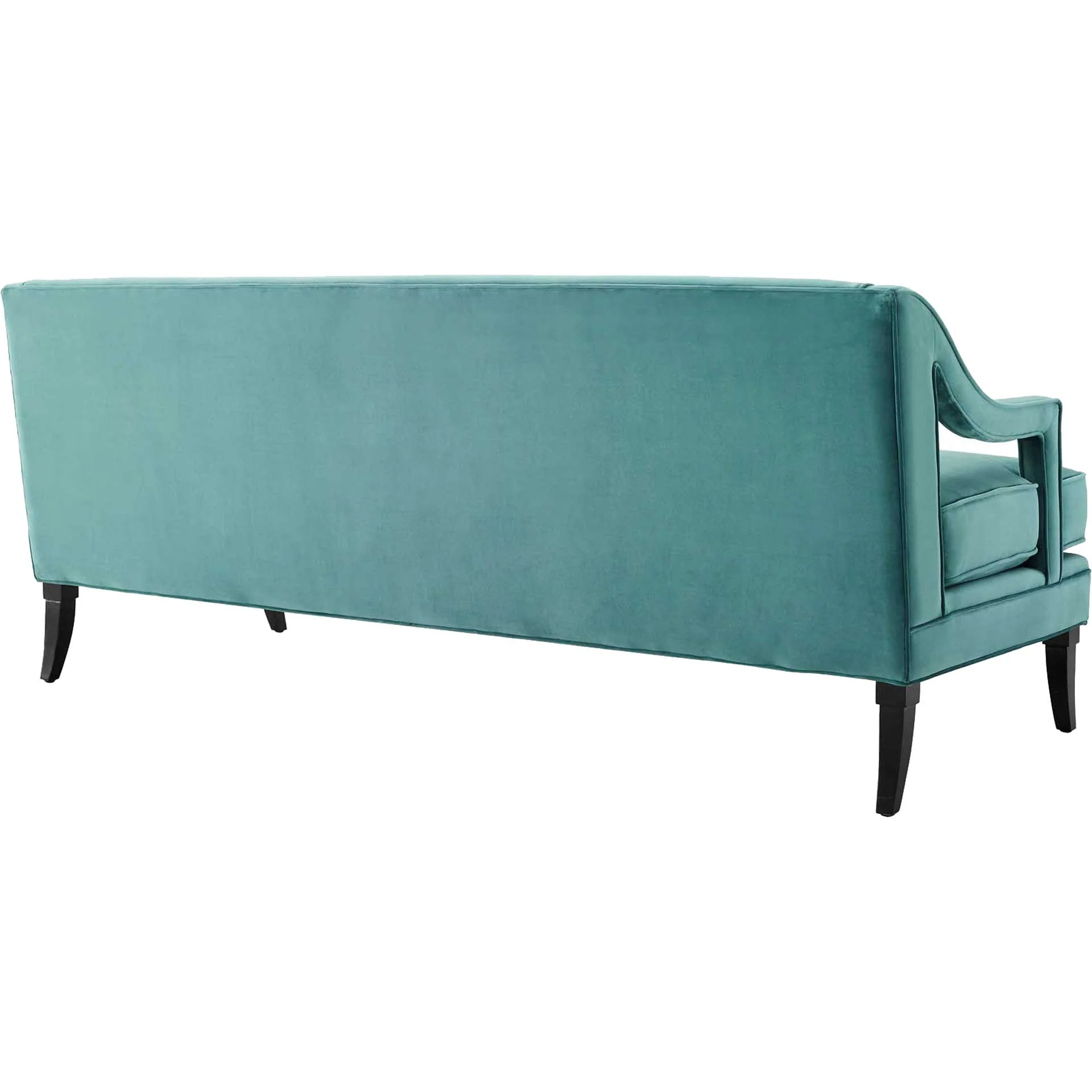 Cassandra Upholstered Velvet Sofa Teal - Image 3