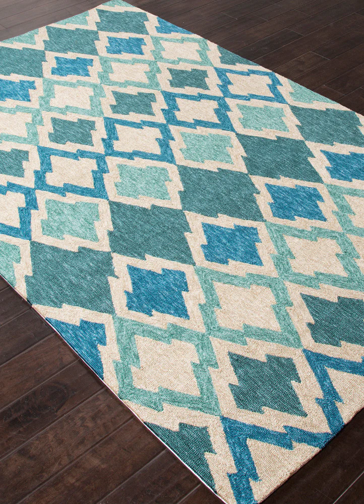 Catalina Flamestitch Blue Area Rug - Image 2