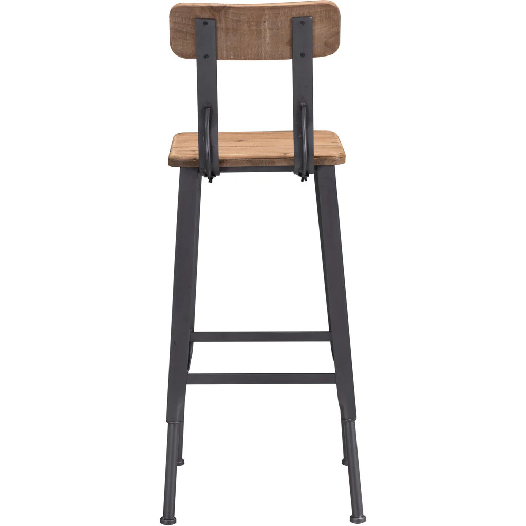 Catania Bar Chair Natural Pine & Industrial Gray - Image 4