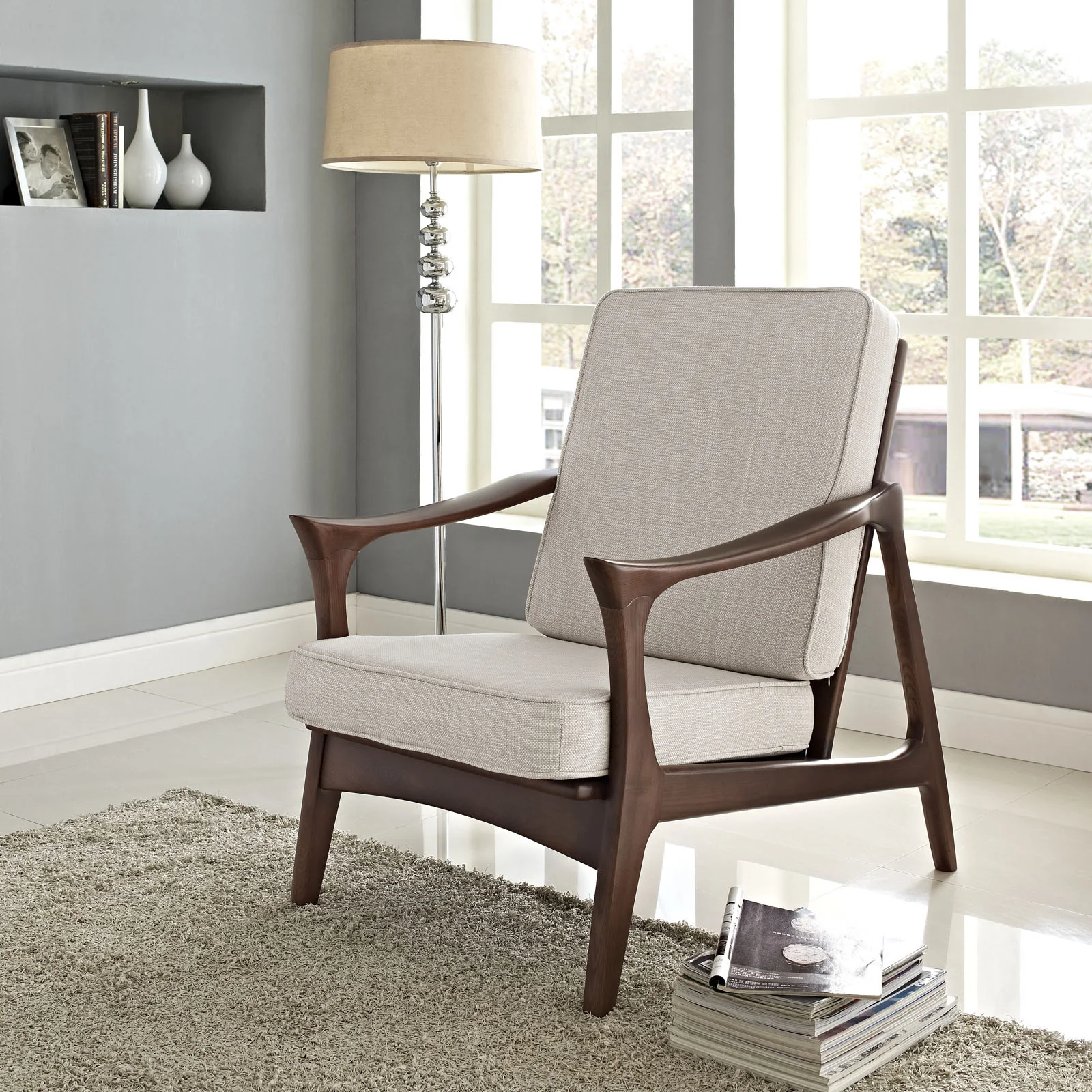 Catel Lounge Chair Brown - Image 4