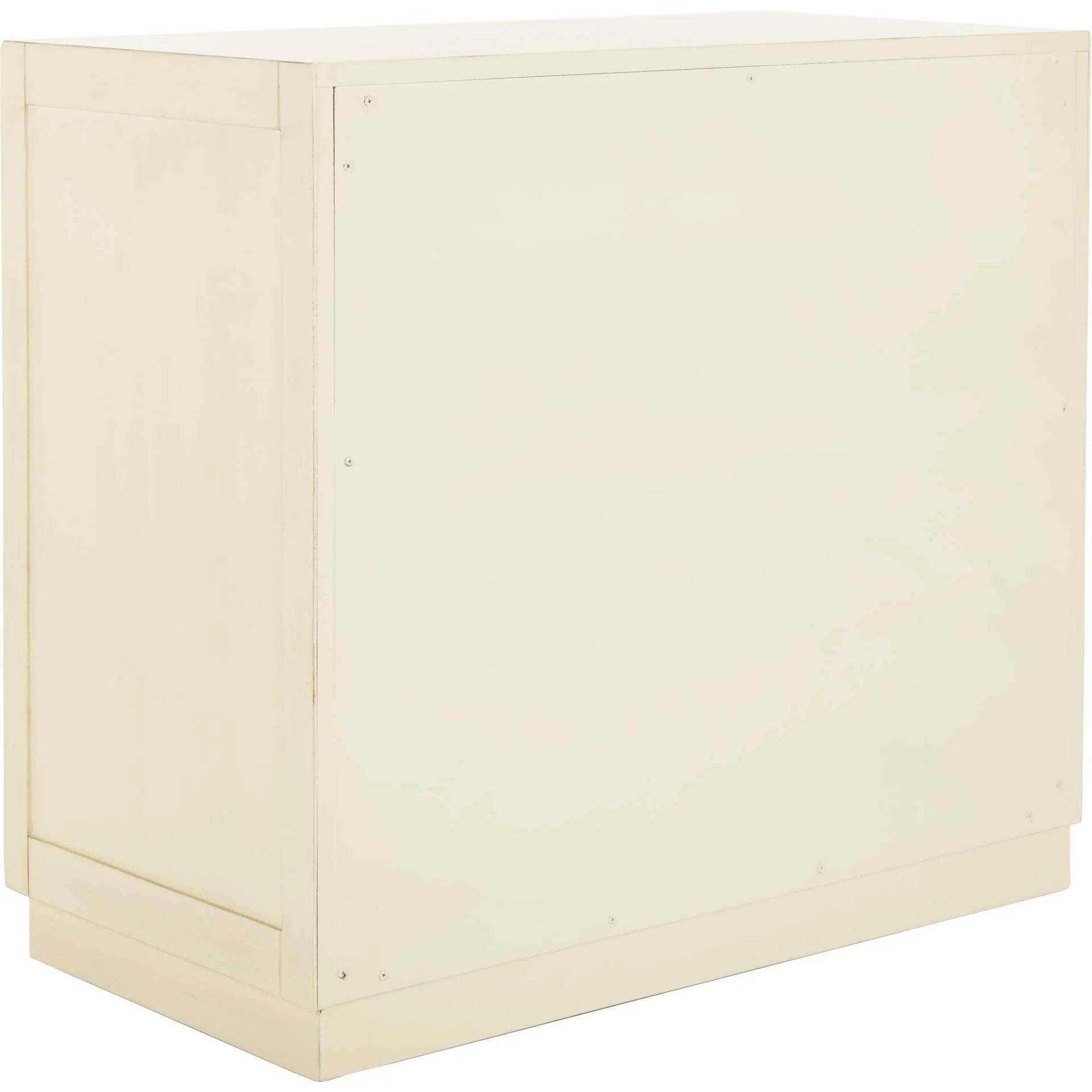 Cayden 3 Drawer Chest Antique Beige/Nickel/Mirror - Image 6