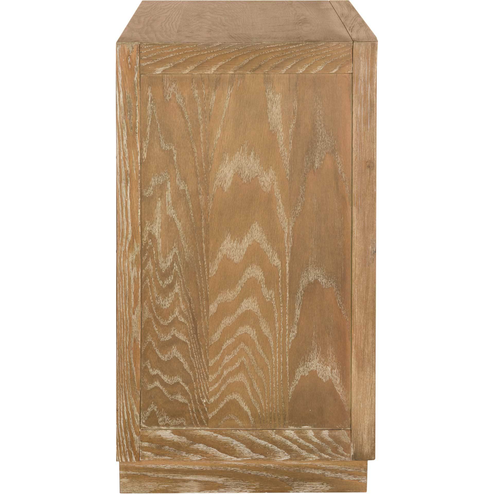 Cayden 3 Drawer Chest Oak/Dark Bronze/Mirror - Image 3