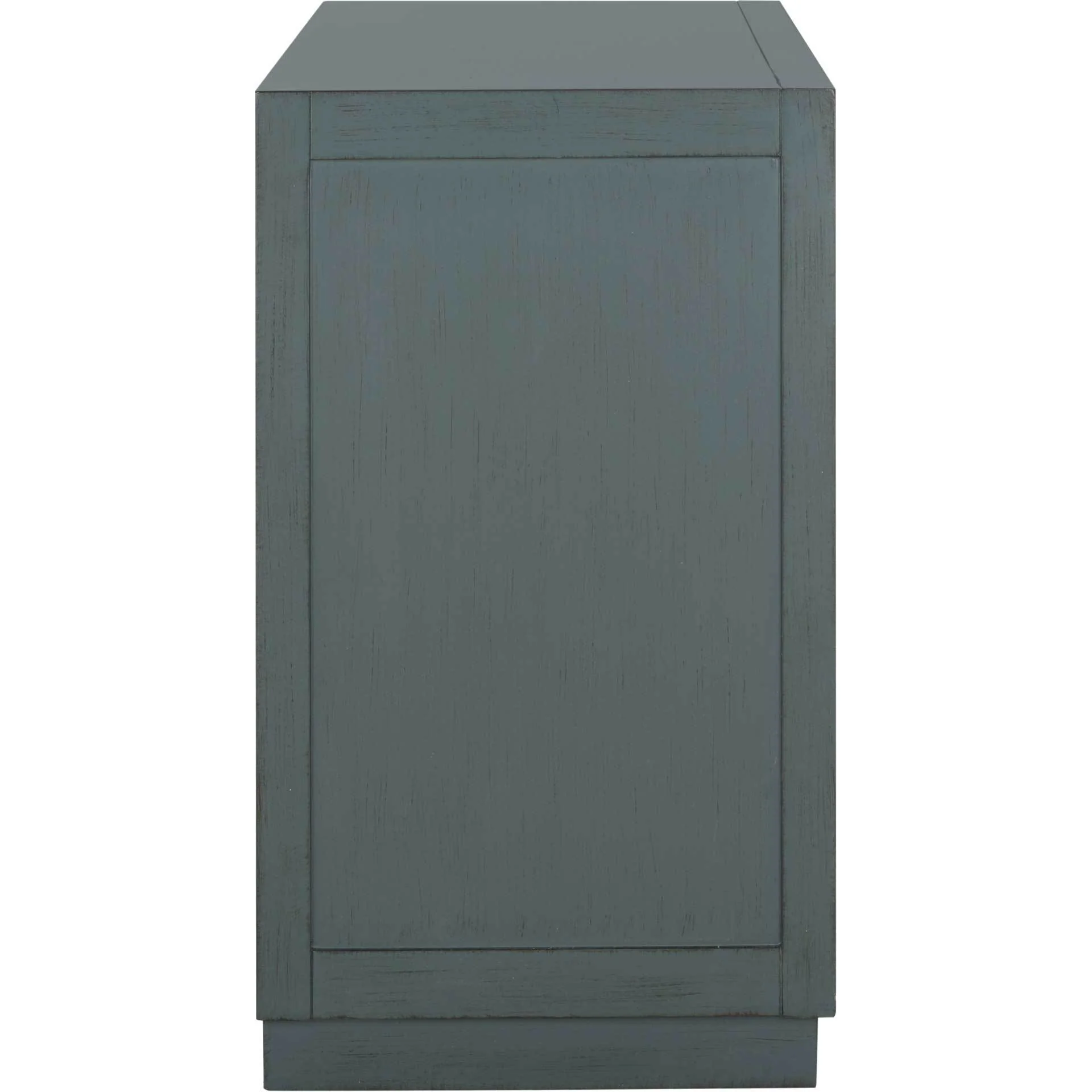 Cayden 3 Drawer Chest Steel Teal/Nickel/Mirror - Image 3