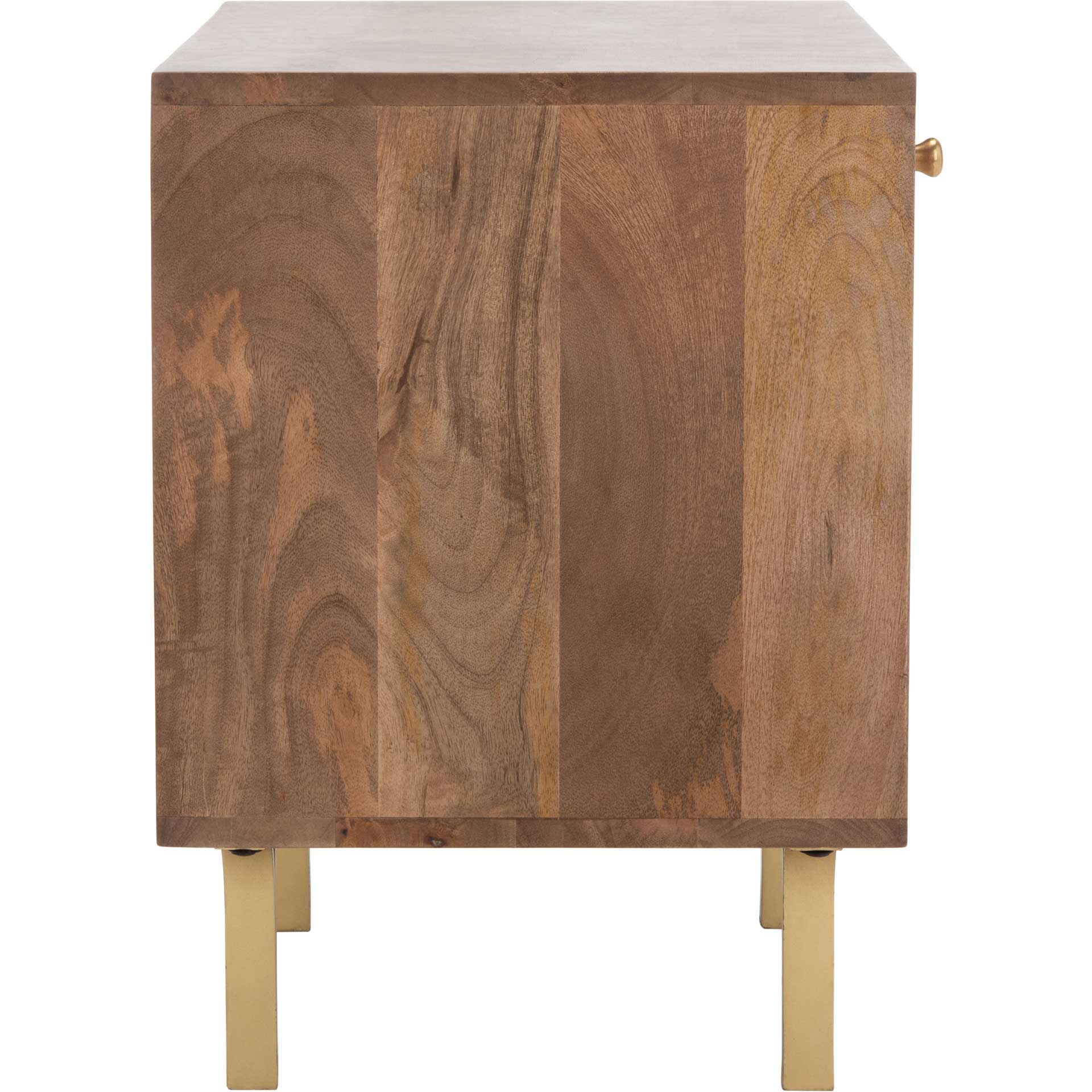 Cecily Nightstand Light Walnut/Brass - Image 3
