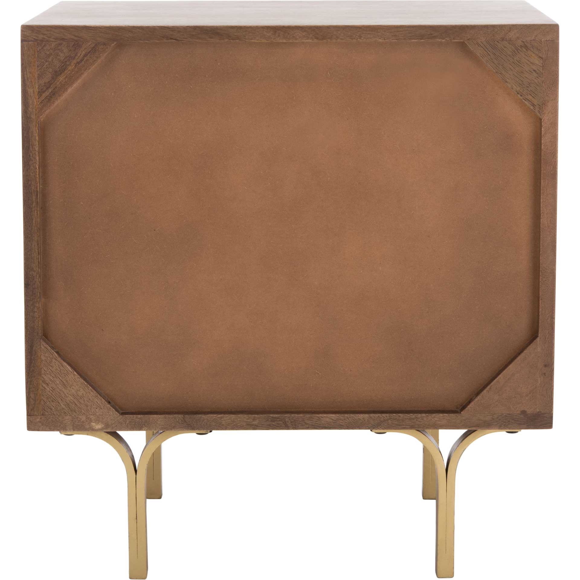 Cecily Nightstand Light Walnut/Brass - Image 4