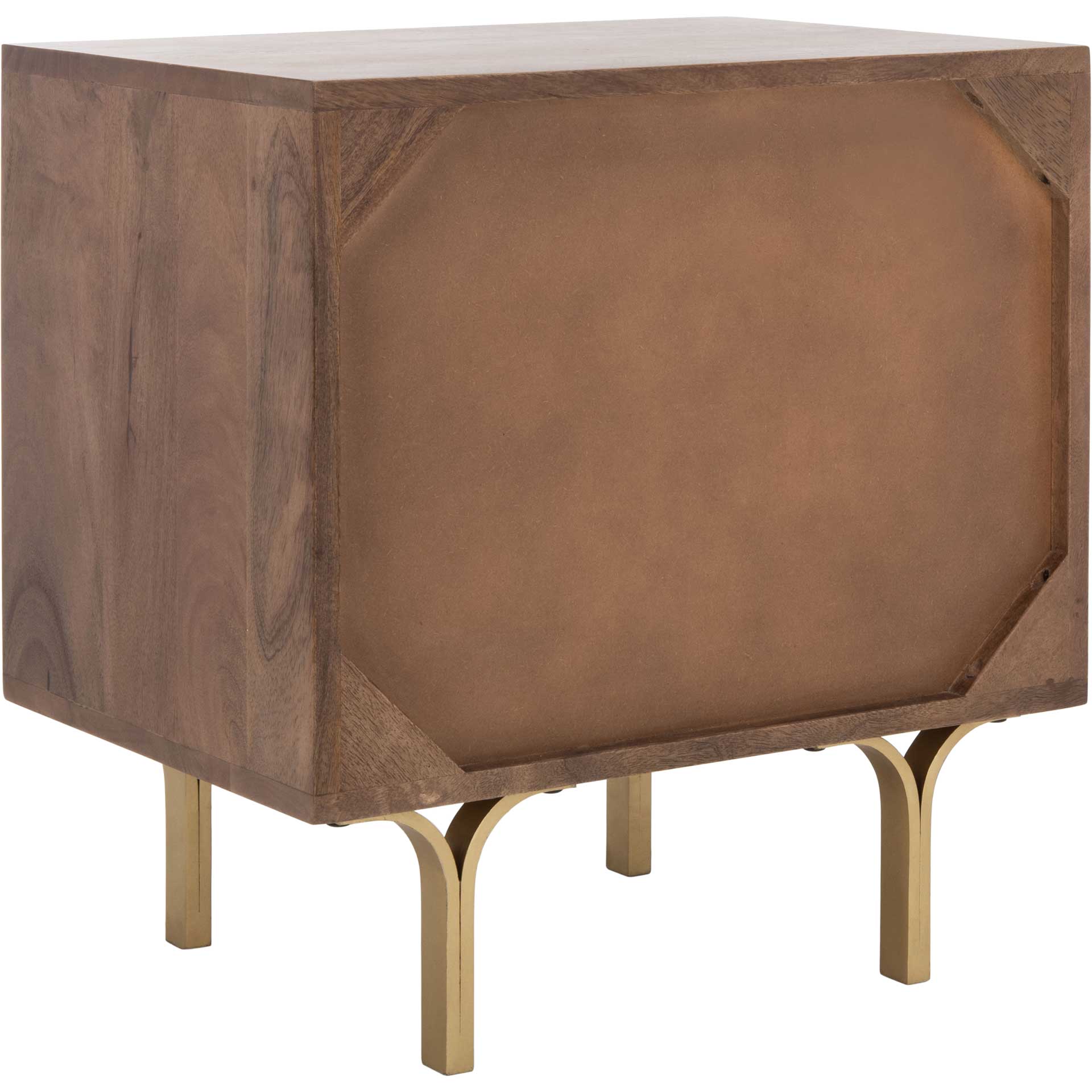 Cecily Nightstand Light Walnut/Brass - Image 5