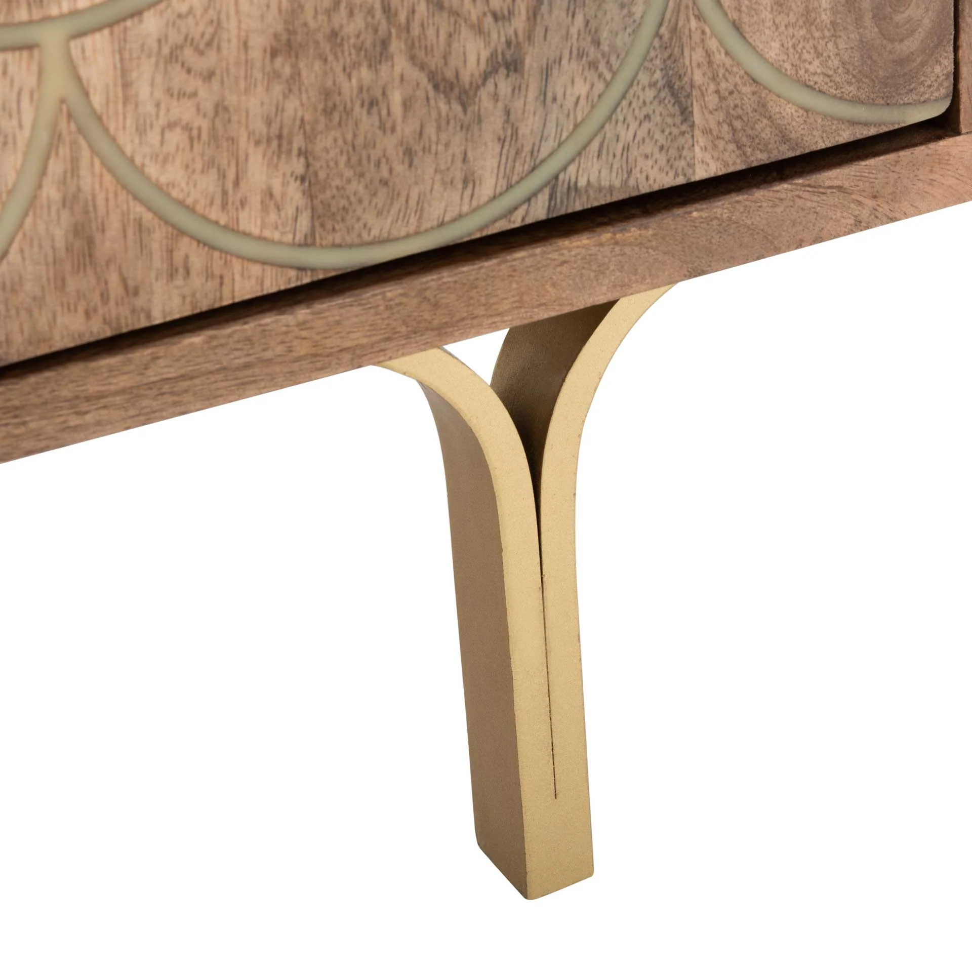 Cecily Nightstand Light Walnut/Brass - Image 6