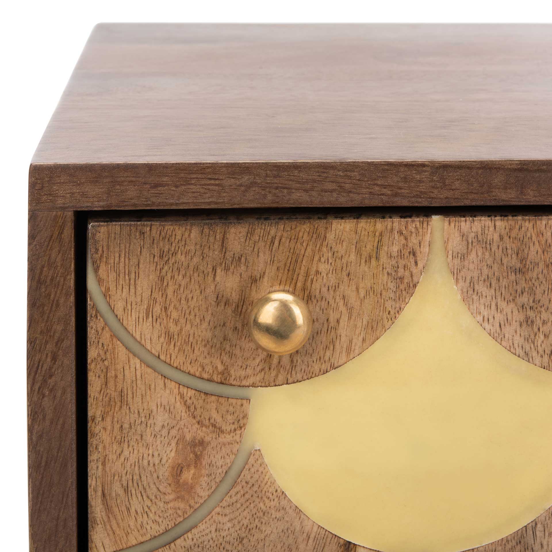 Cecily Nightstand Light Walnut/Brass - Image 7