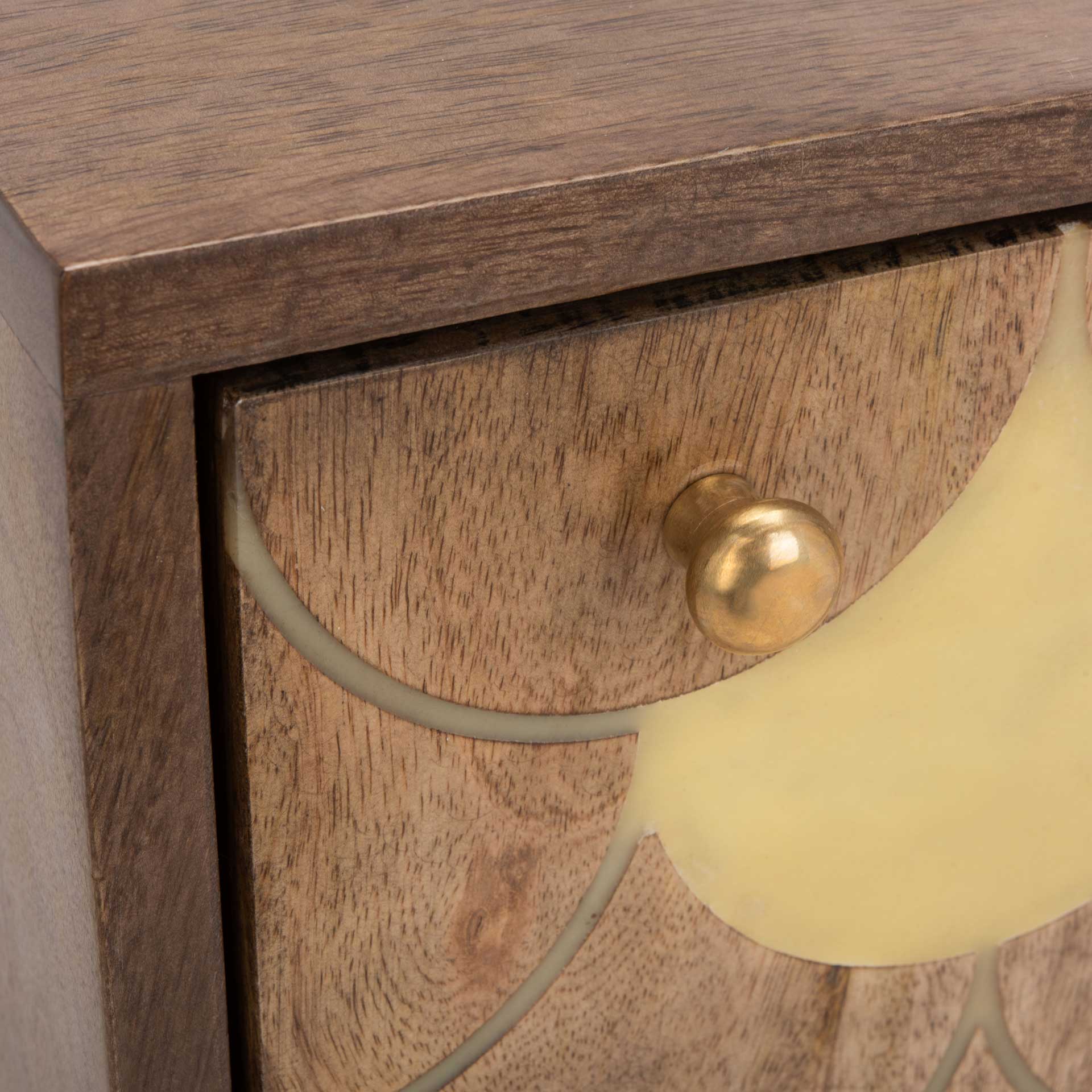 Cecily Nightstand Light Walnut/Brass - Image 8