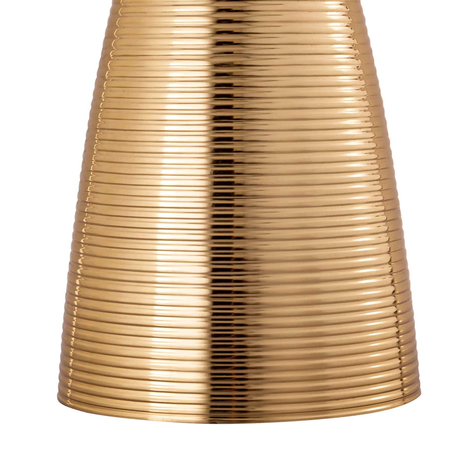 Celine Ribbed Side Table Gold - Image 5