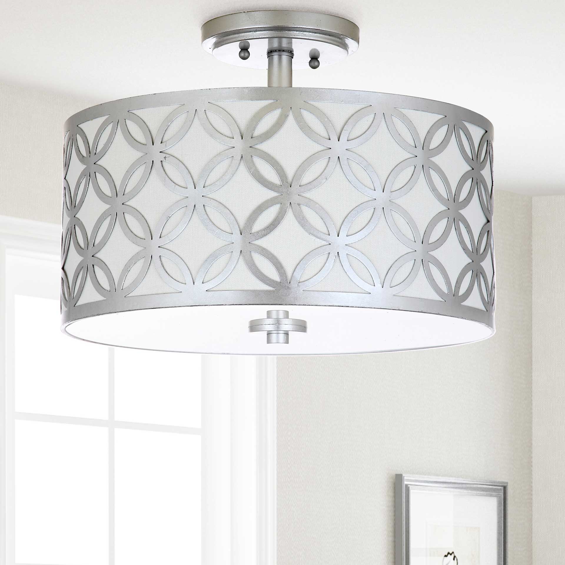 Celine Silver Flush Mount Silver - Image 3