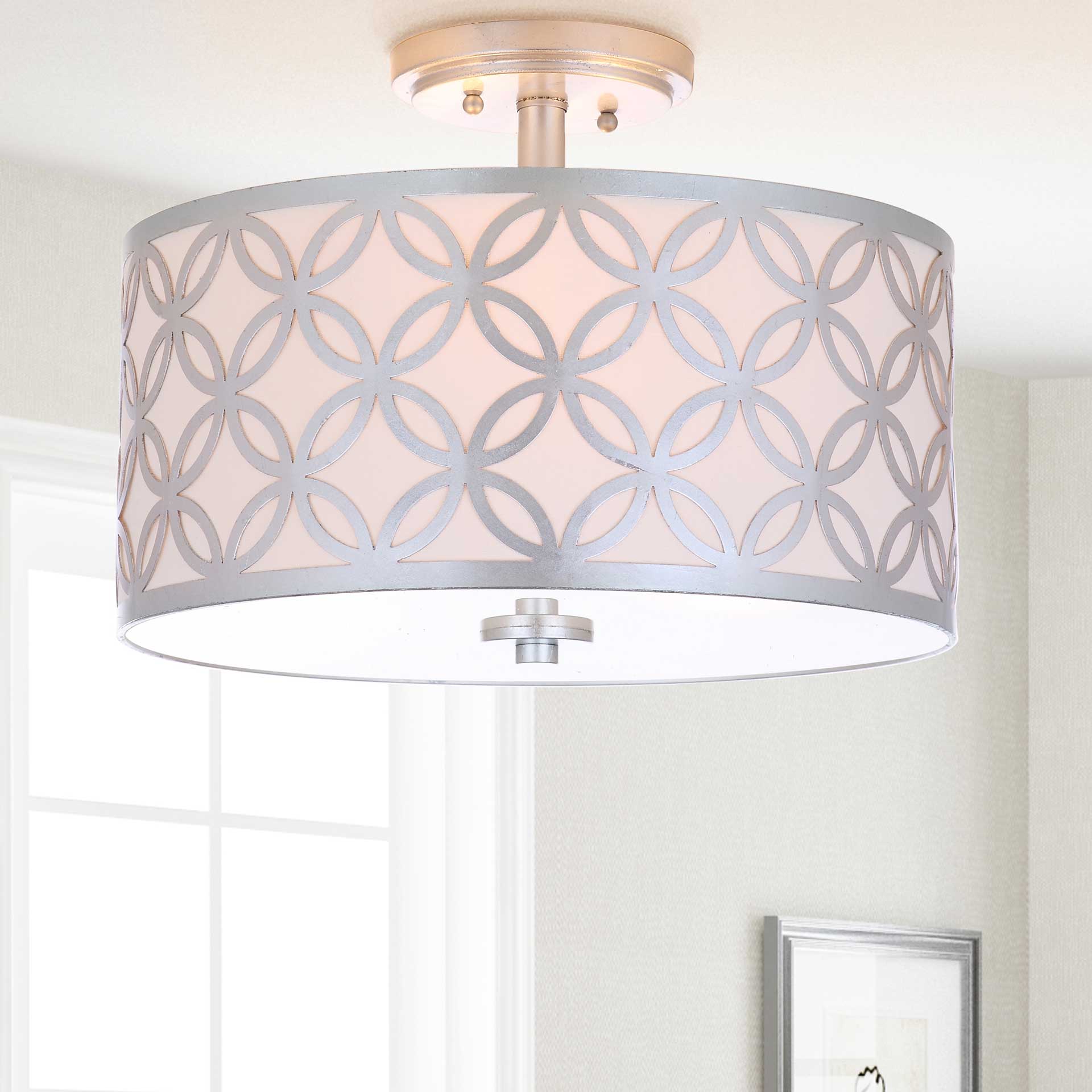 Celine Silver Flush Mount Silver - Image 4