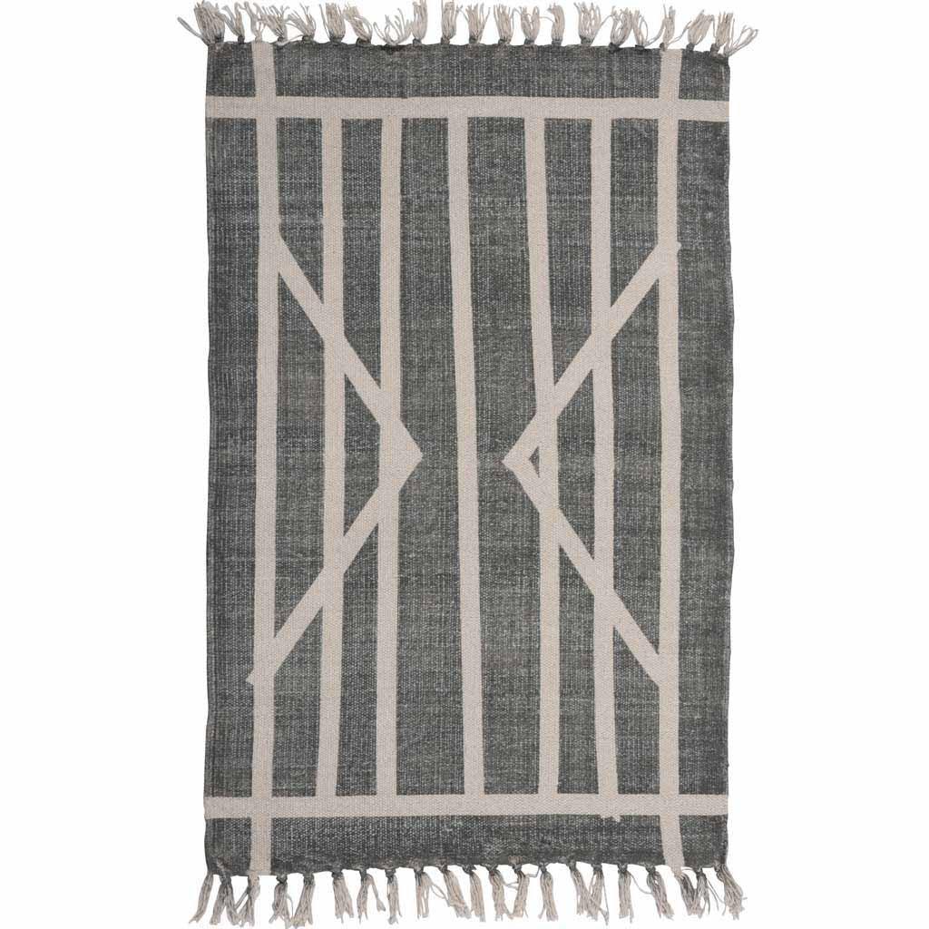 Centerpoint Stripe Block Print Area Rug - Image 2