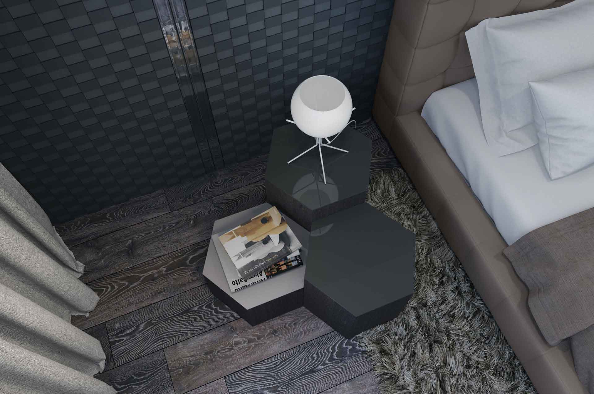 Centre Occasional Table Asphalt Glass/Gray Oak - Image 7