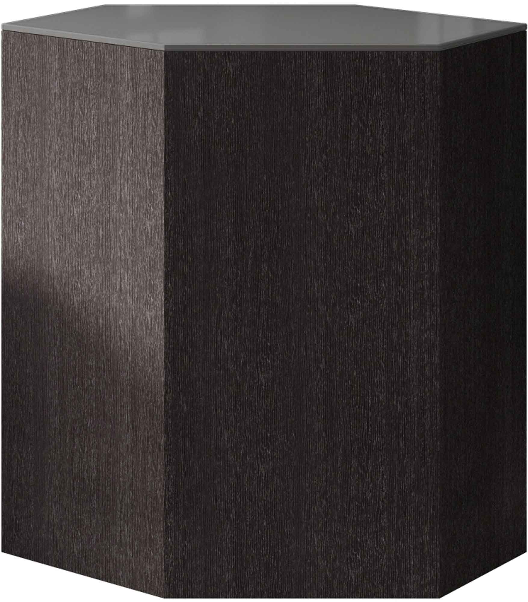 Centre Occasional Table Cool Gray Glass/Gray Oak - Image 2