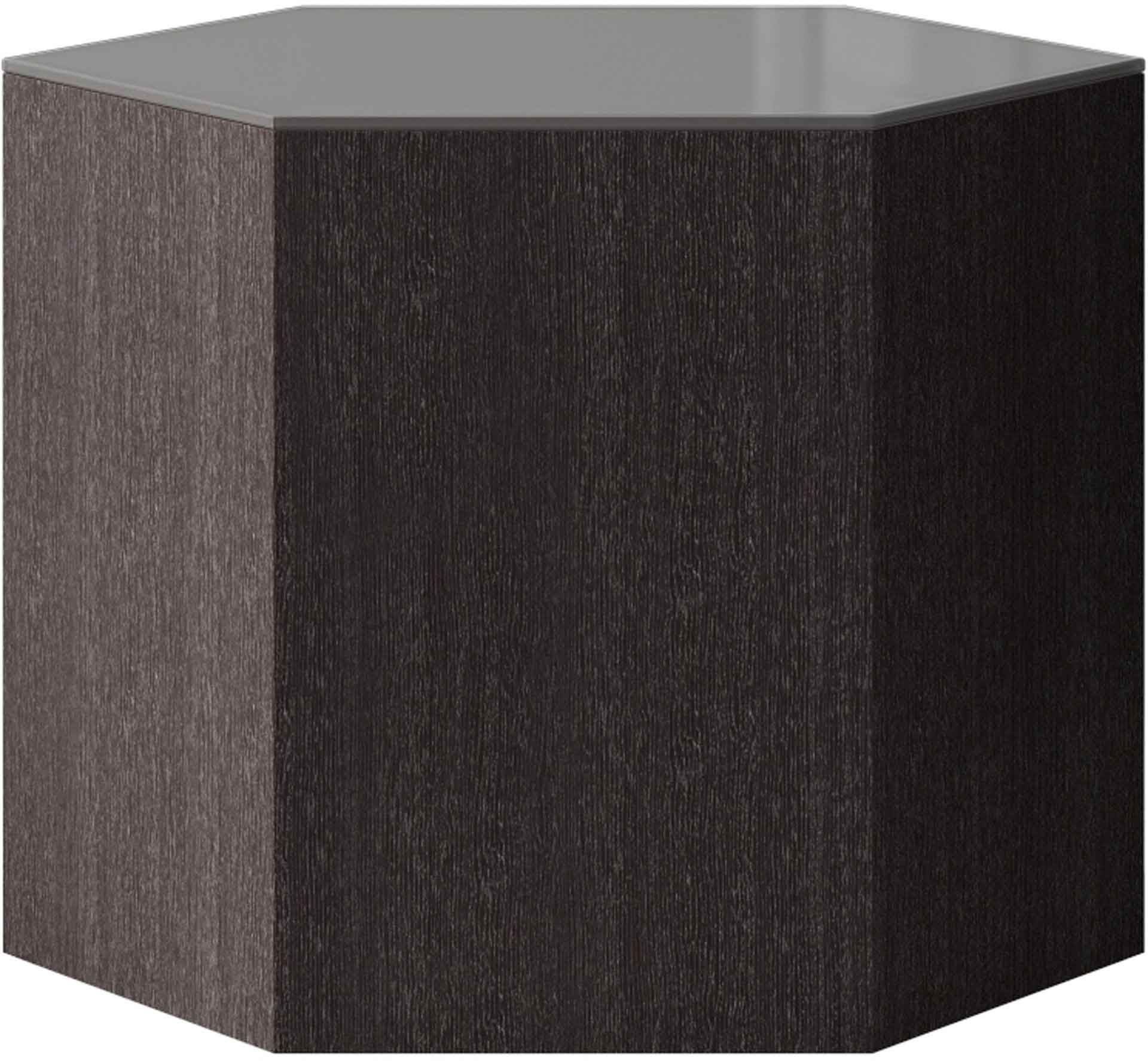 Centre Occasional Table Cool Gray Glass/Gray Oak - Image 3