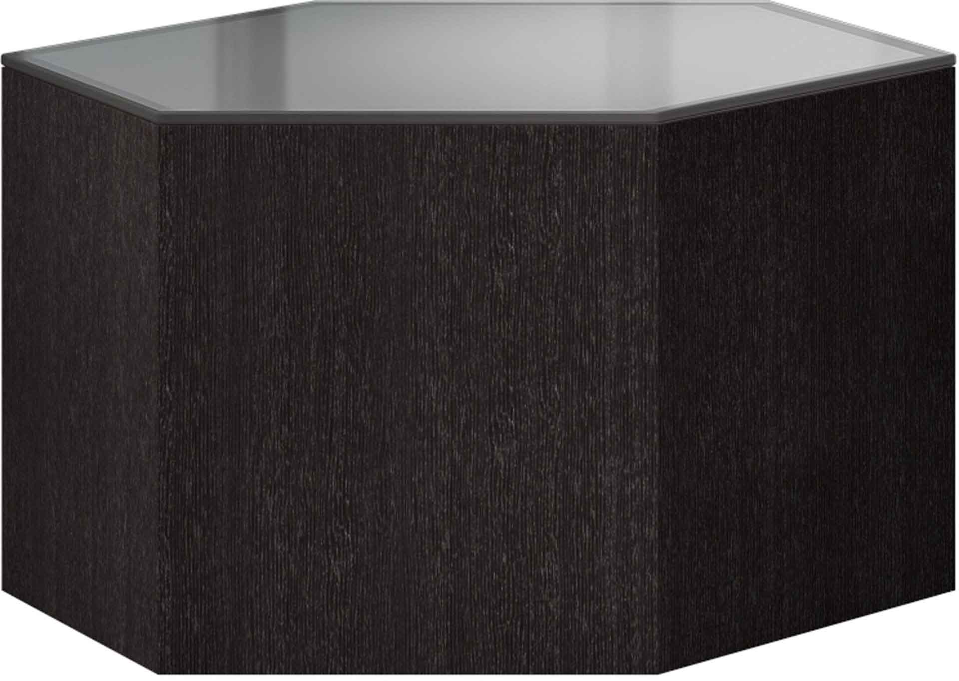 Centre Occasional Table Cool Gray Glass/Gray Oak - Image 4