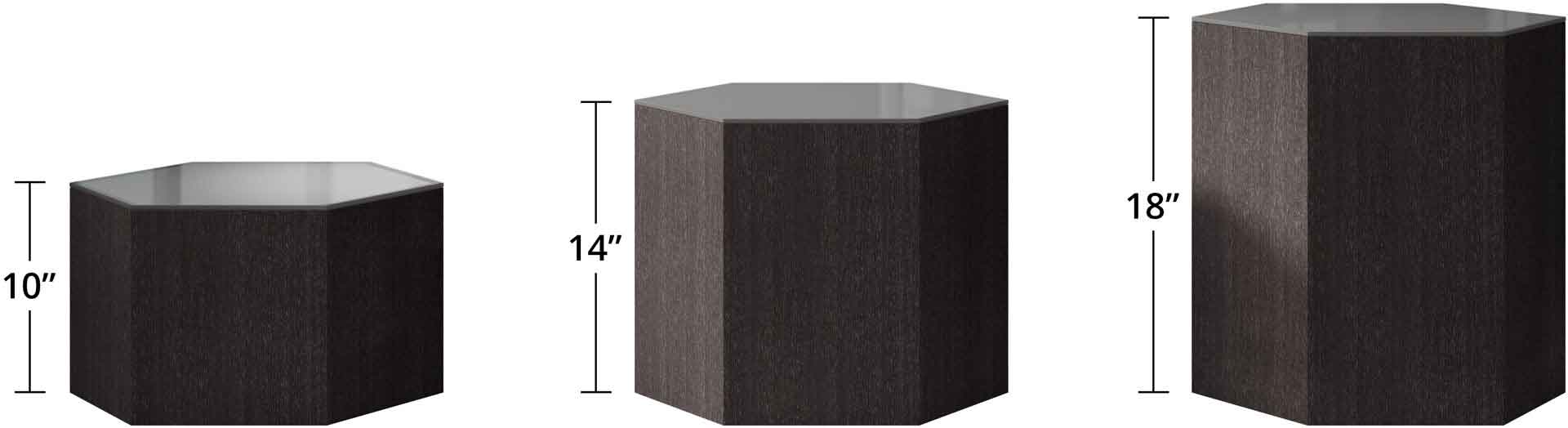 Centre Occasional Table Cool Gray Glass/Gray Oak - Image 5