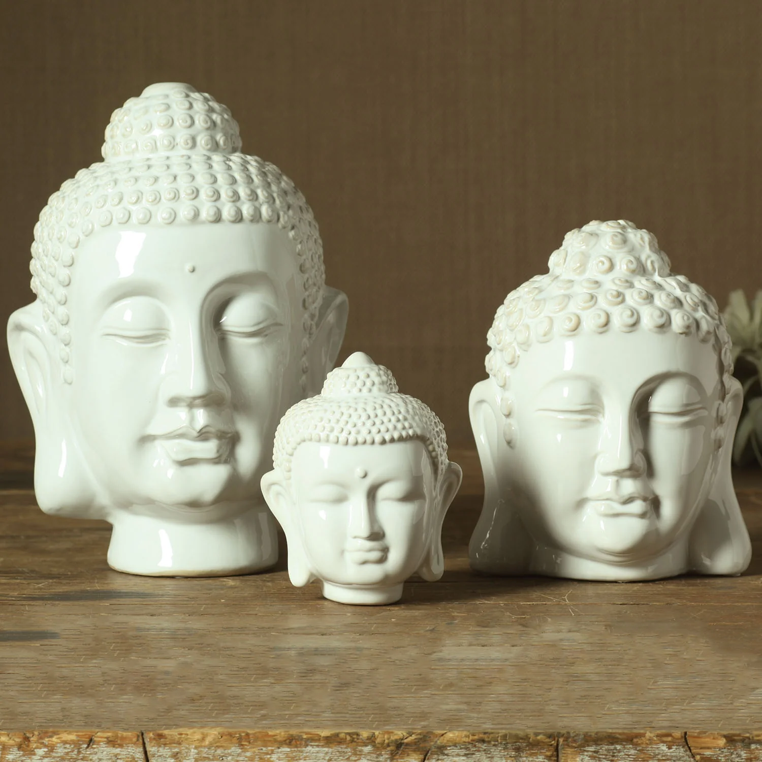 Ceramic Medium Buddha Head - Image 2