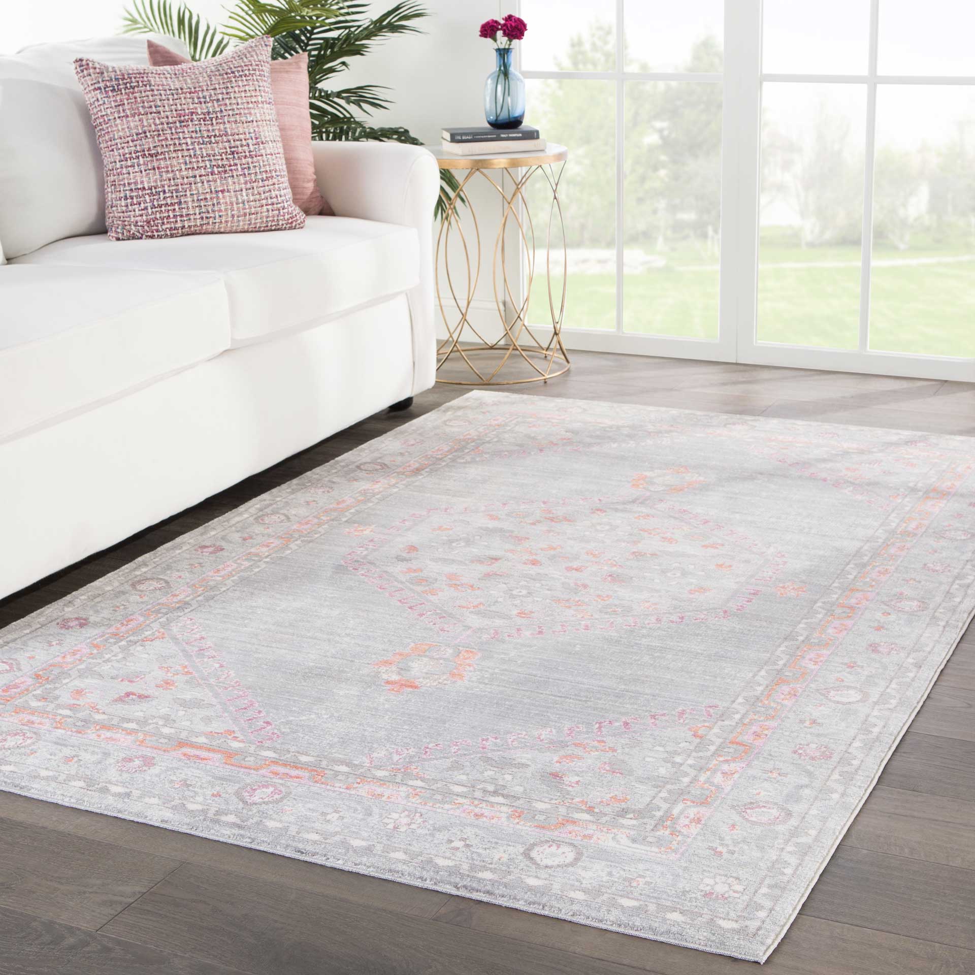 Ceres Eris Gray/Pink Area Rug - Image 5