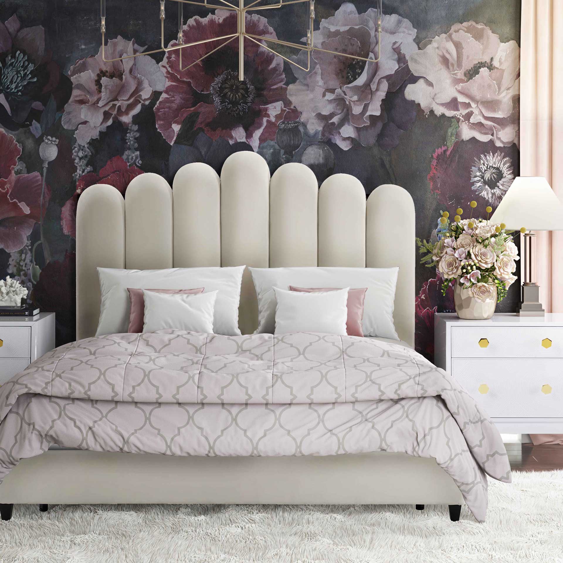 Cesta Velvet Bed Cream - Image 7