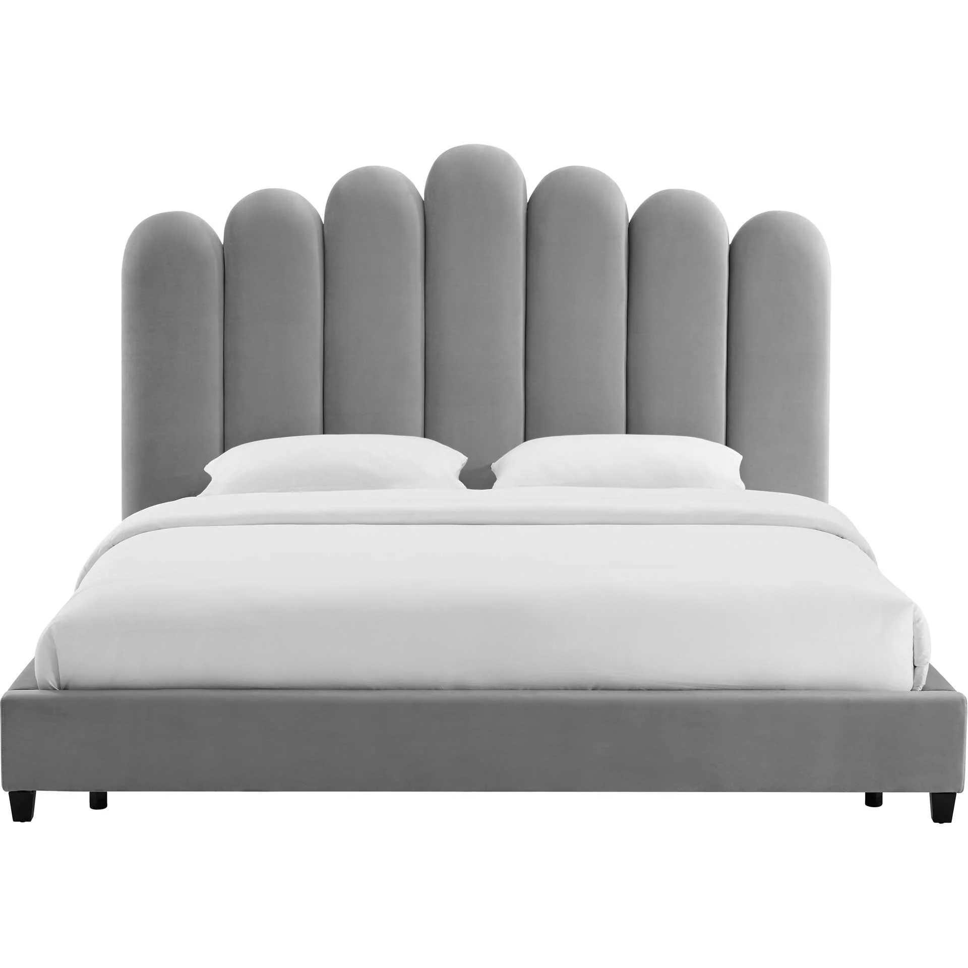 Cesta Velvet Bed Gray - Image 2