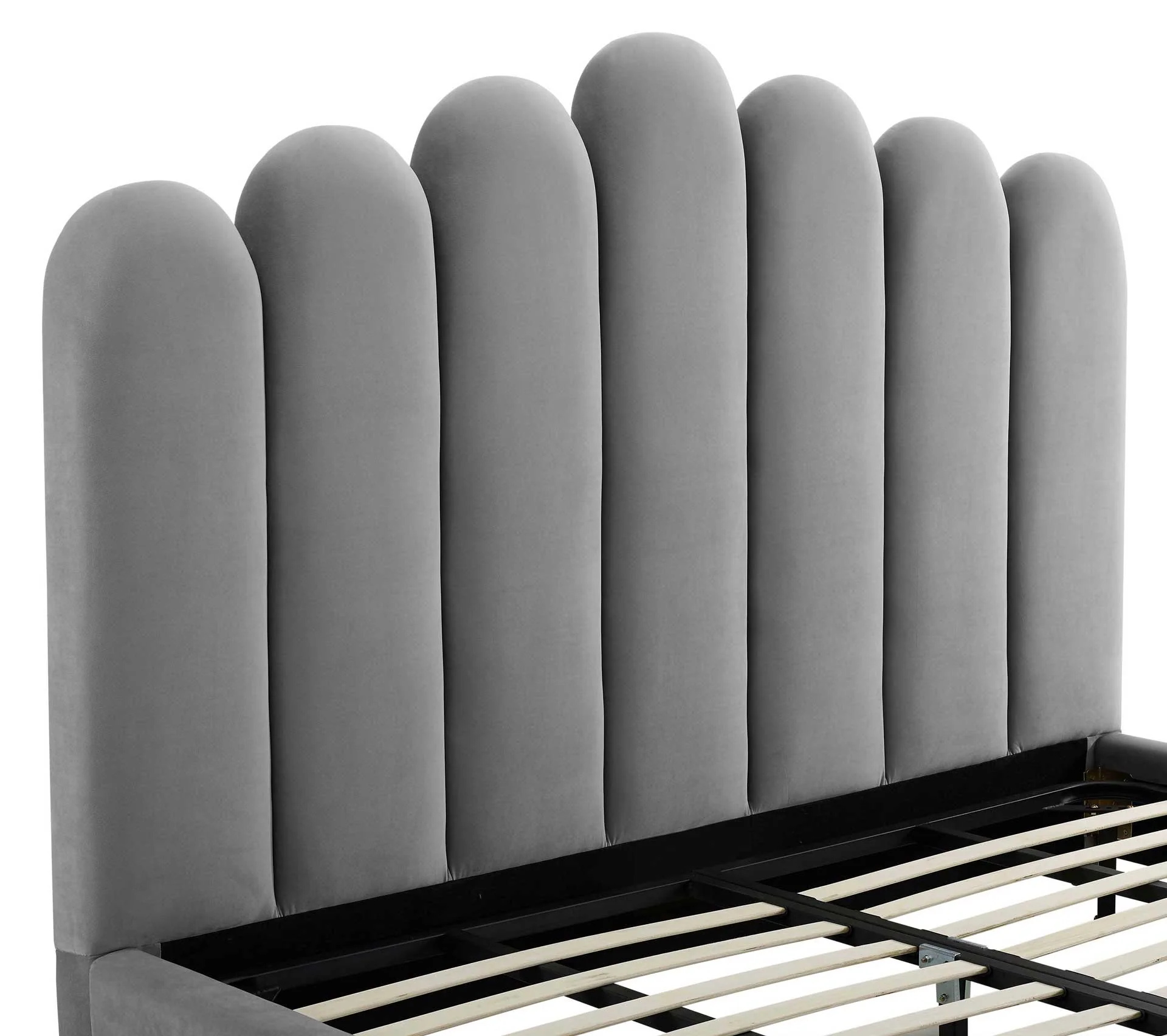 Cesta Velvet Bed Gray - Image 4