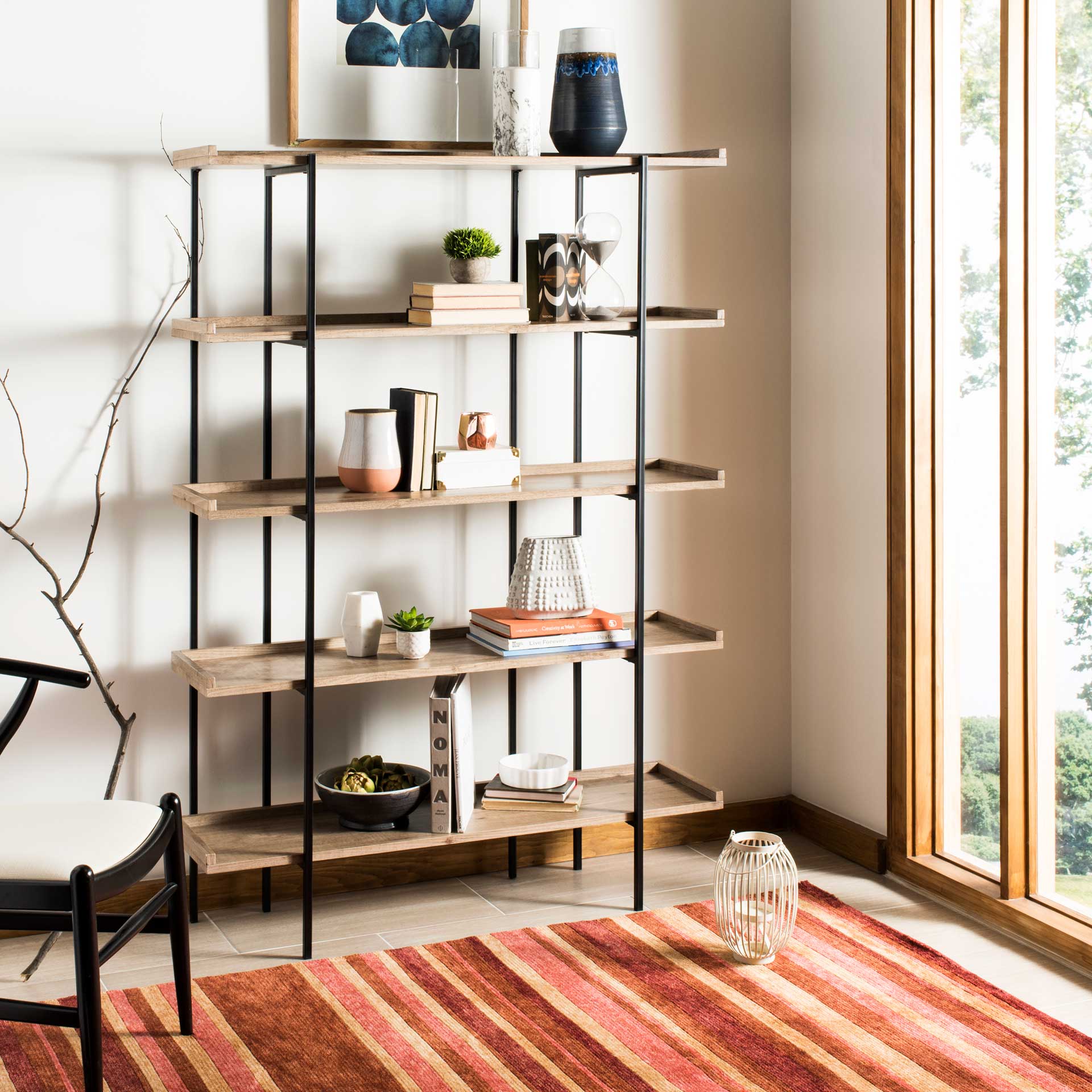 Cesta Wood Etagere Oak/Black - Image 9