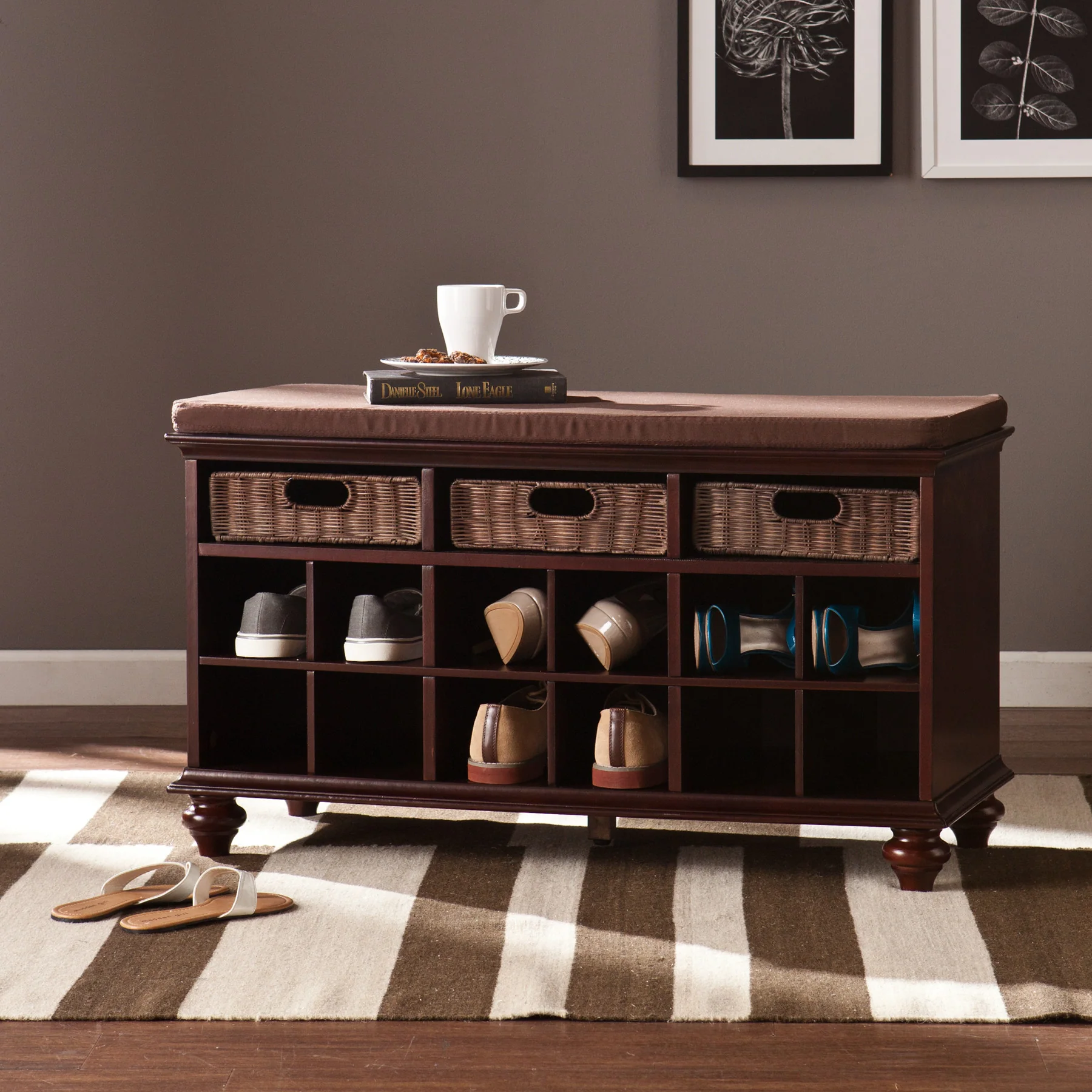 Chambers Entryway/Shoe Bench Espresso - Image 6