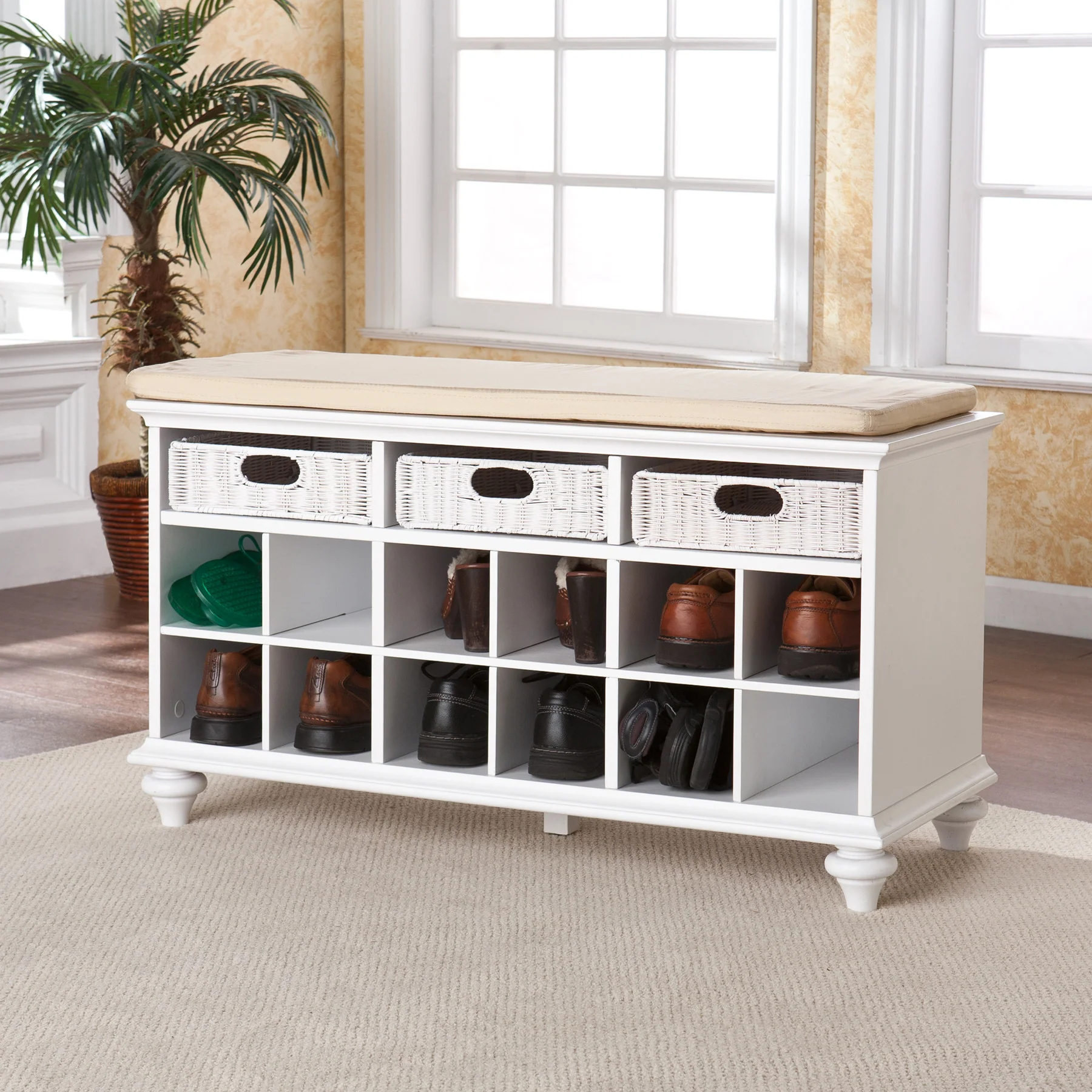 Chambers Entryway/Shoe Bench White - Image 5
