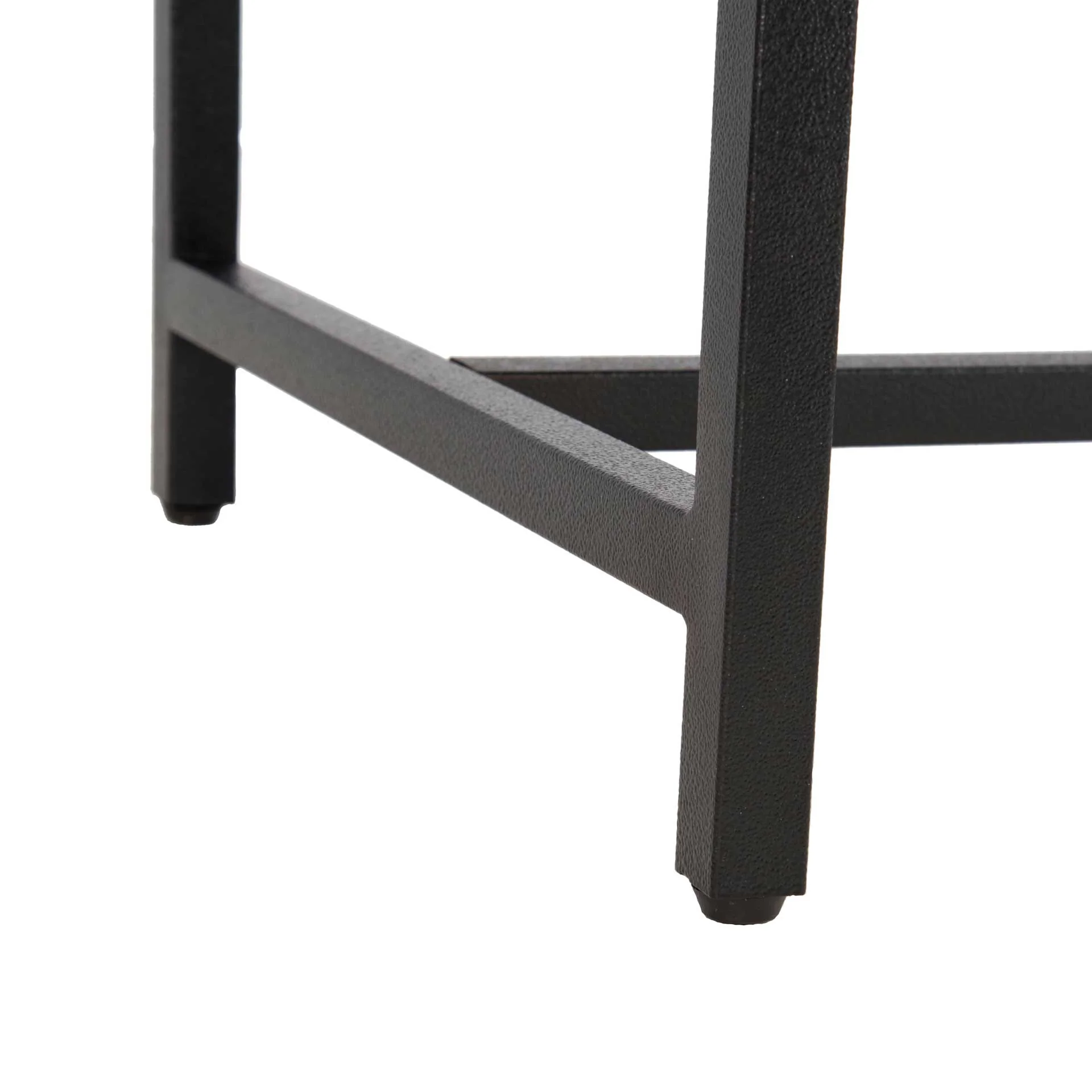 Chamonix Faux Leather Bench Brown - Image 5