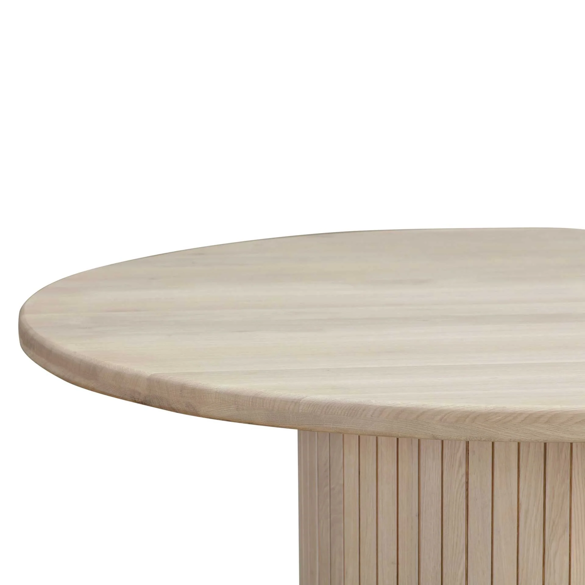 Chance Ash Wood Round Dining Table Natural - Image 2