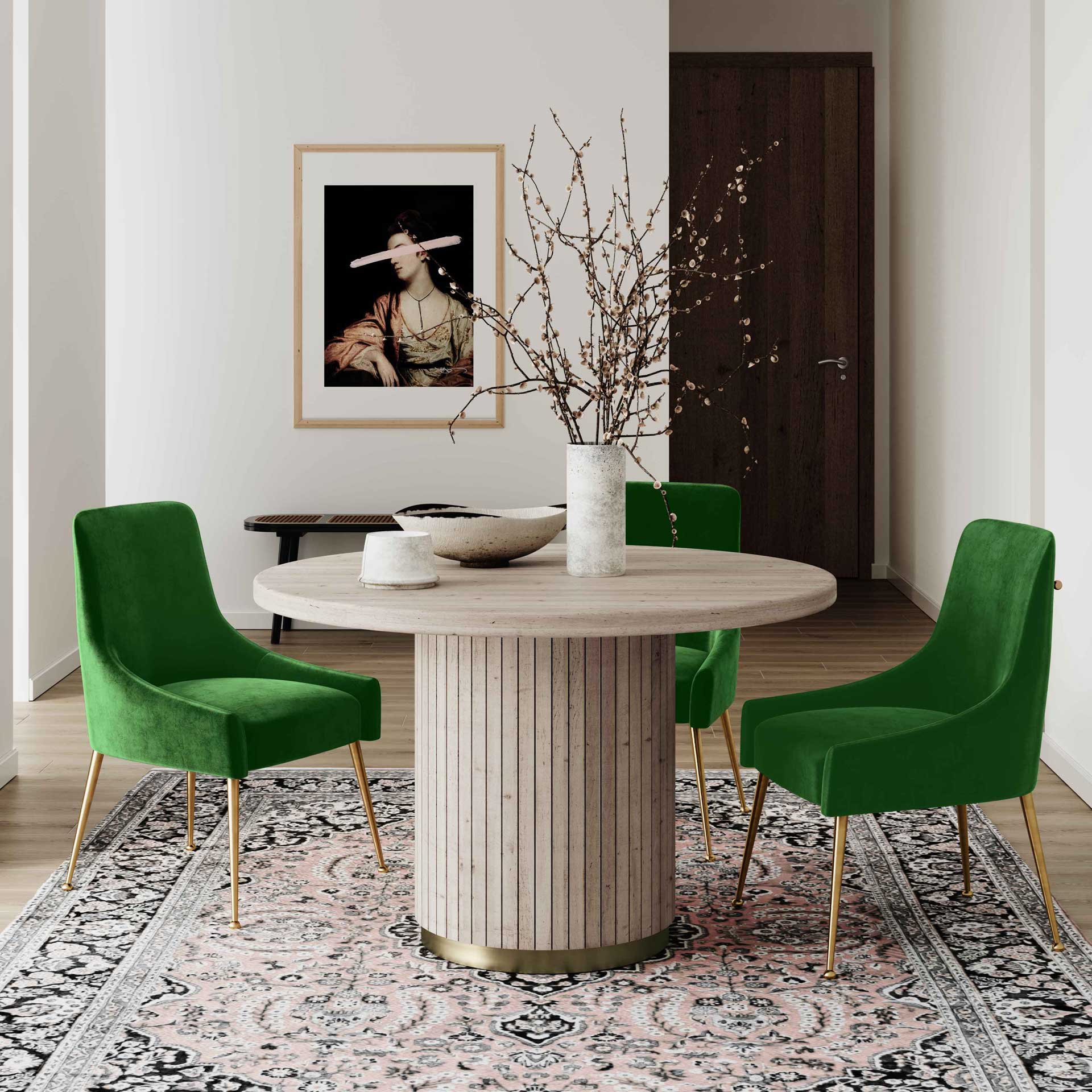 Chance Ash Wood Round Dining Table Natural - Image 6