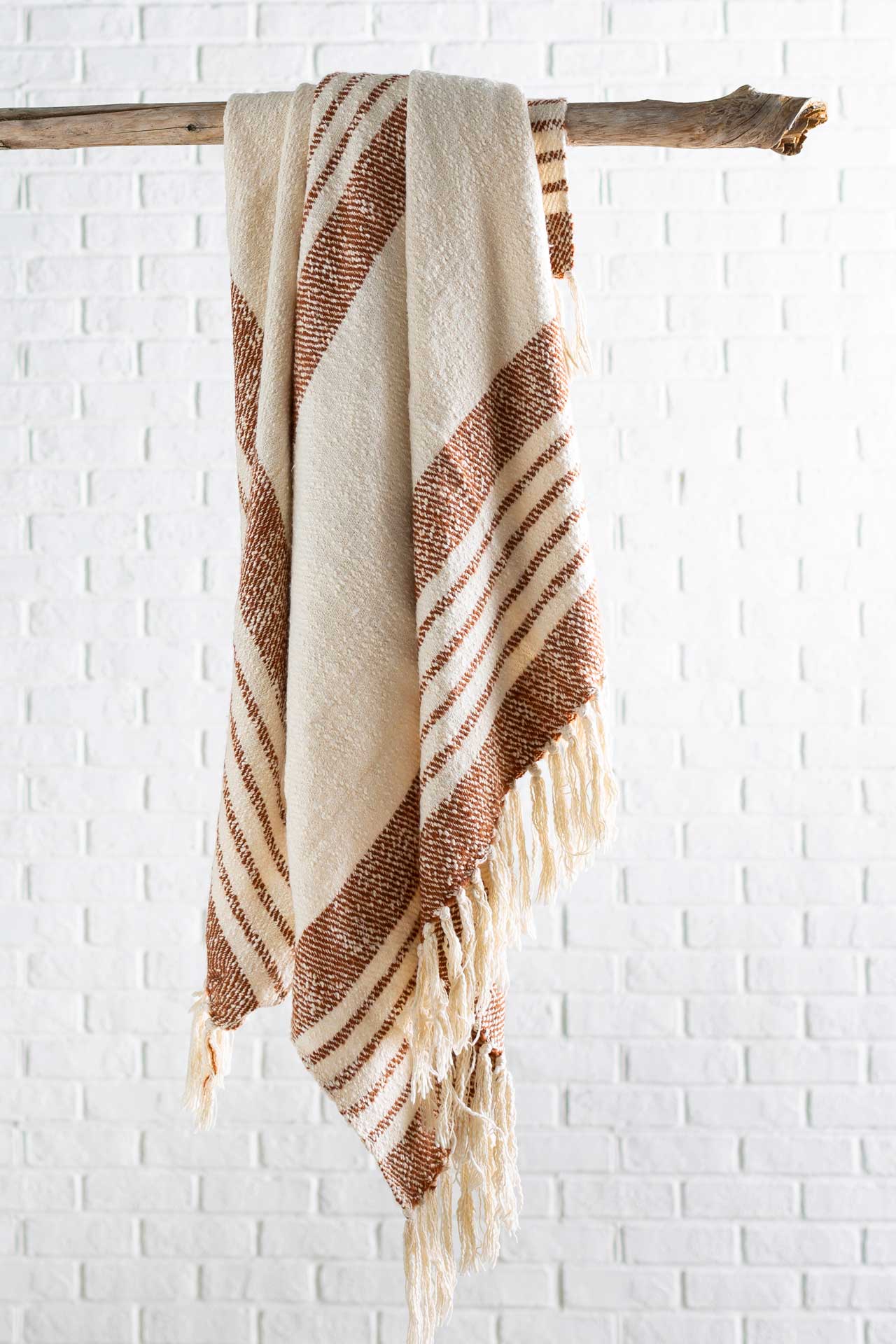 Chanel Throw Burnt Orange/Cream - Image 3